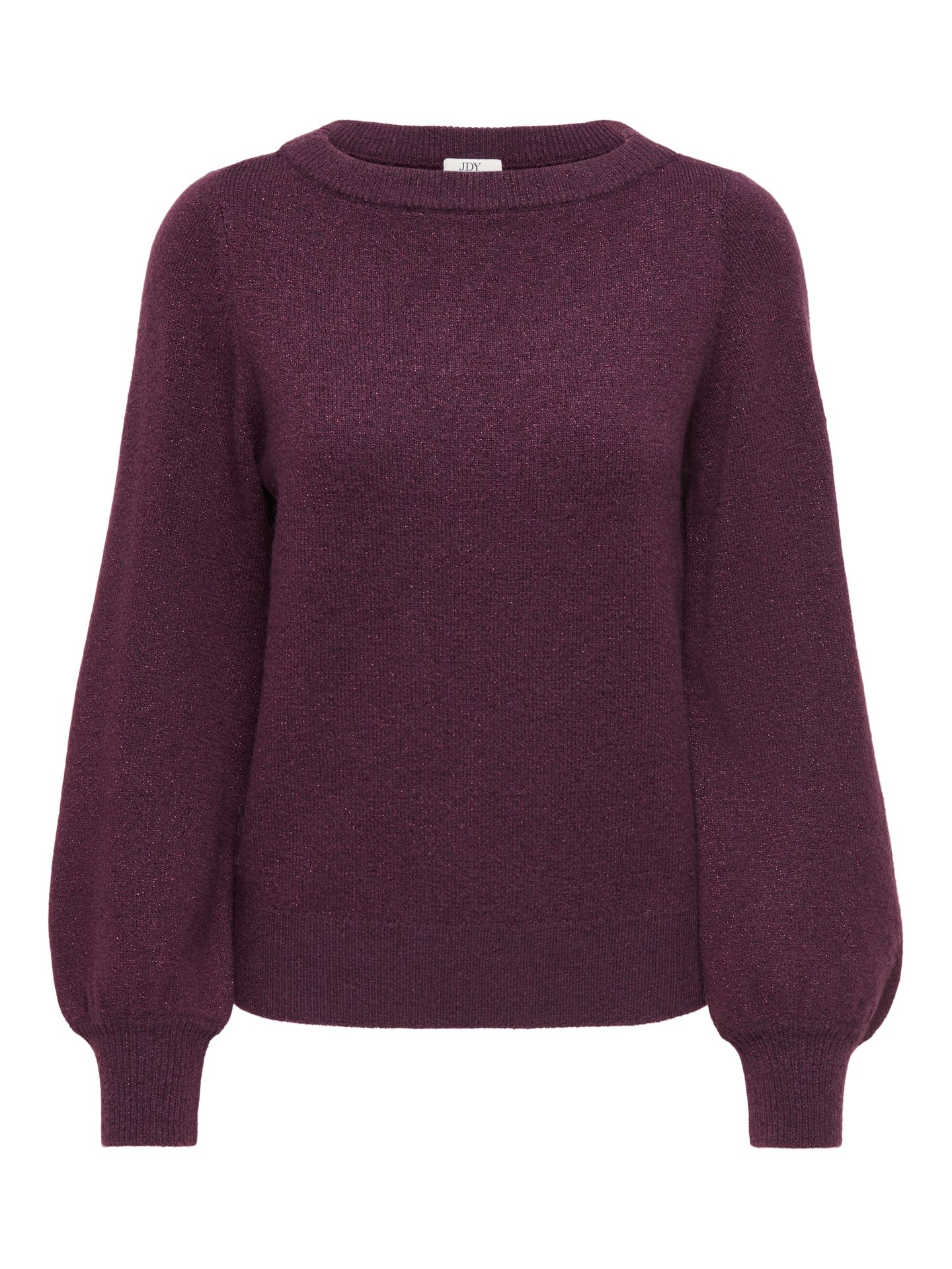 Only JDYRUE GLITTER L/S BOAT PULLOVE KNT Winetasting/MELANGE W. DTM LUREX 00120871-EKA26011400003793
