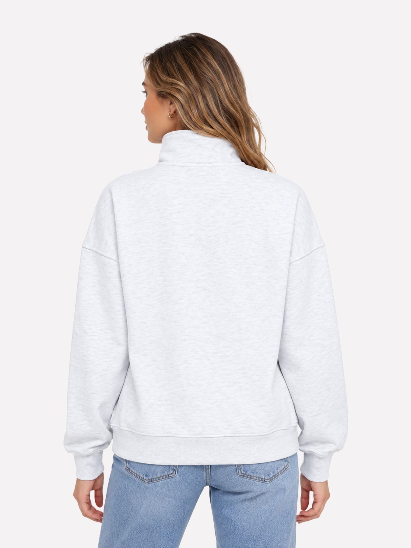 Only ONLLESURE L/S HALF ZIP RS SWT Light Grey Melange 2900171082028