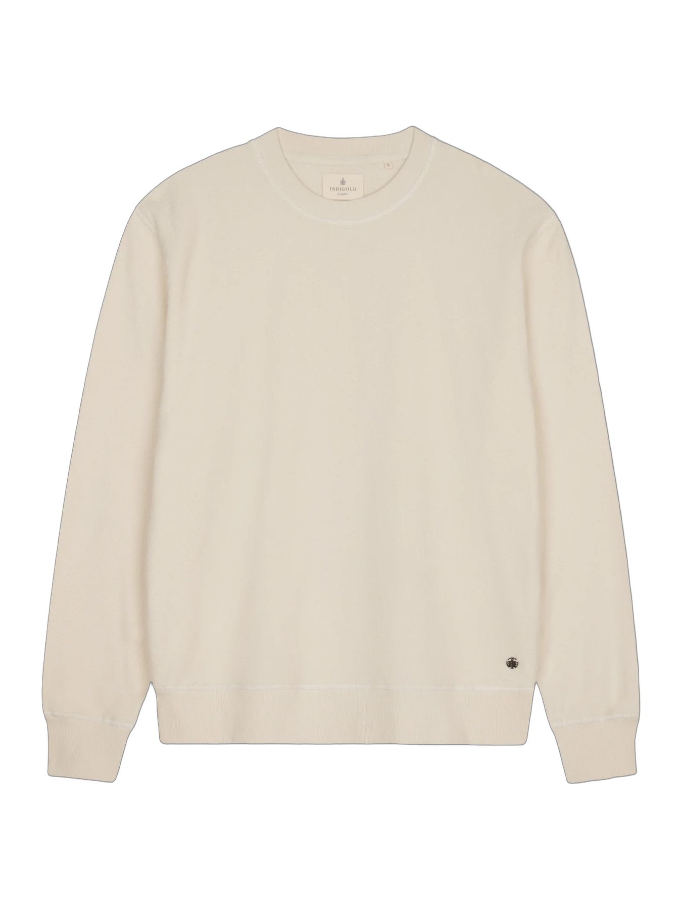 Indigold Men Sweater Round Neck 7161 Light sand 2900171090047
