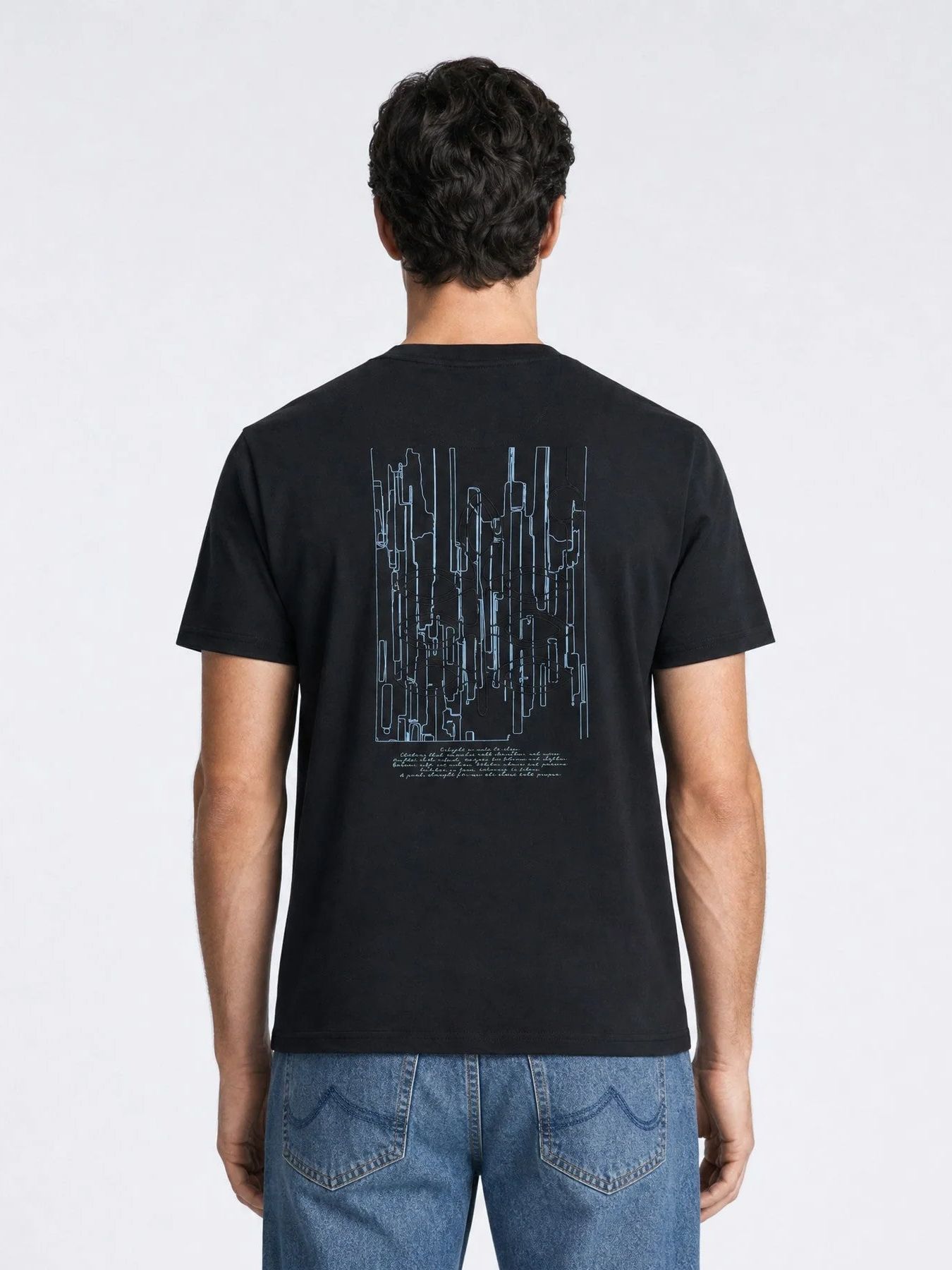 Indigold Men T-Shirt SS 9999 black 00120876-EKA26002700000146