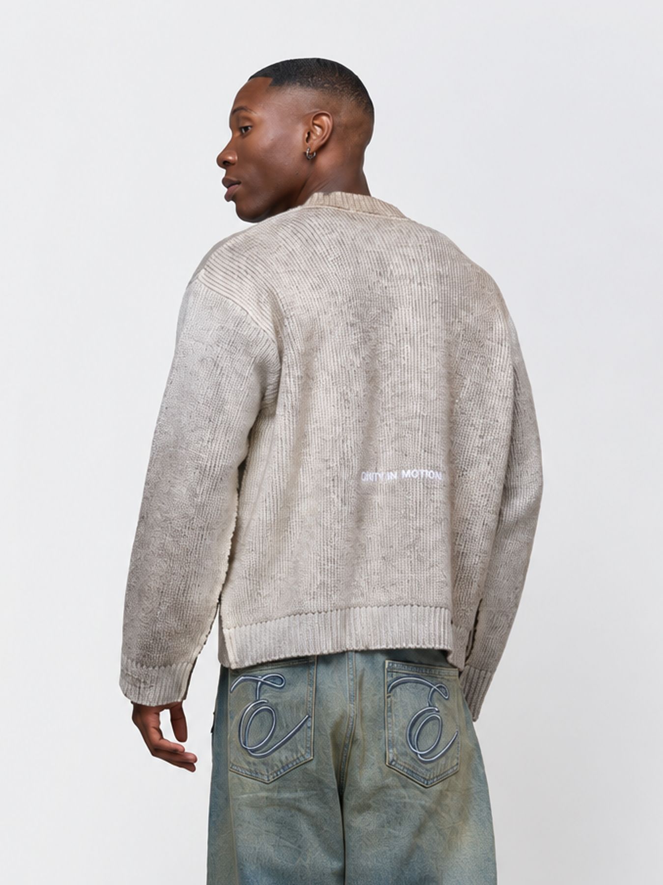 Equalité Ribbed knit sweater Grey 2900171108049