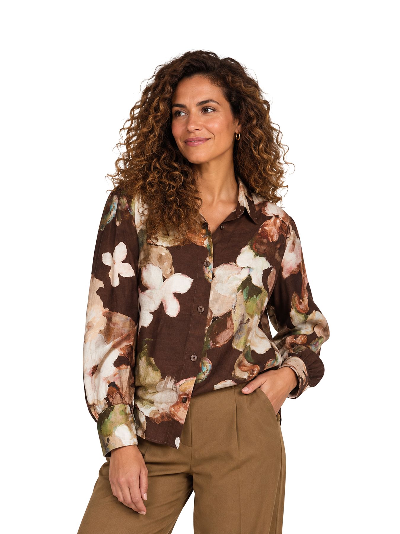 Fos Fashion 7867 Evita aquarel Brown 00120896-769