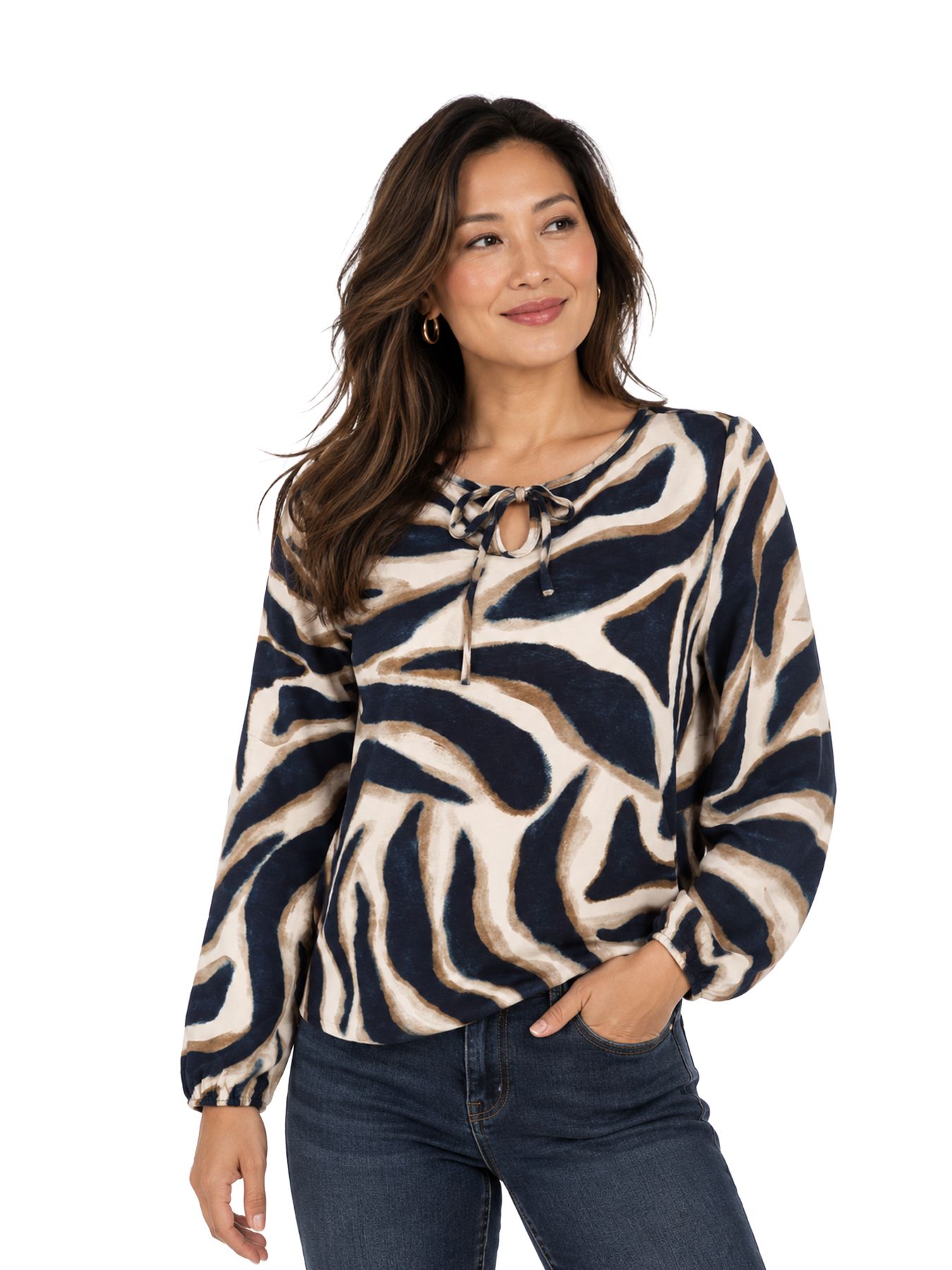 Fos Fashion 7869 Lexi sand Navy 00120897-599