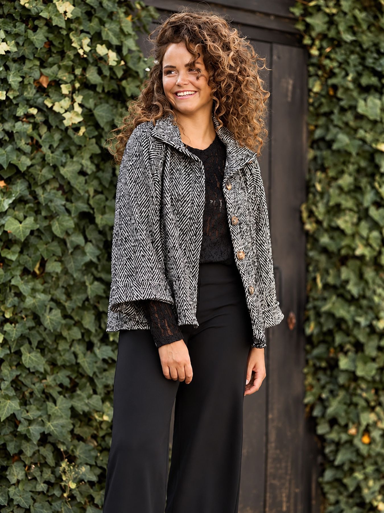 Fos Fashion 7885 Aveline visgraat Zwart 2900171131016