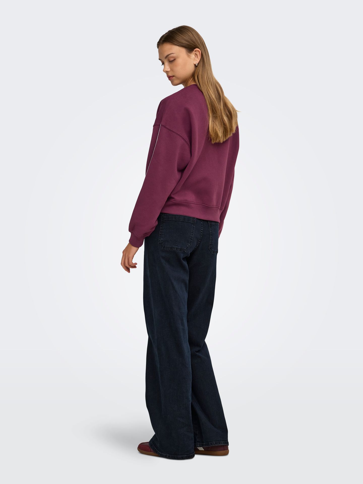 Only ONLBEAUTY L/S CREW NECK CS SWT Fig/W. MELANGE 2900171141015