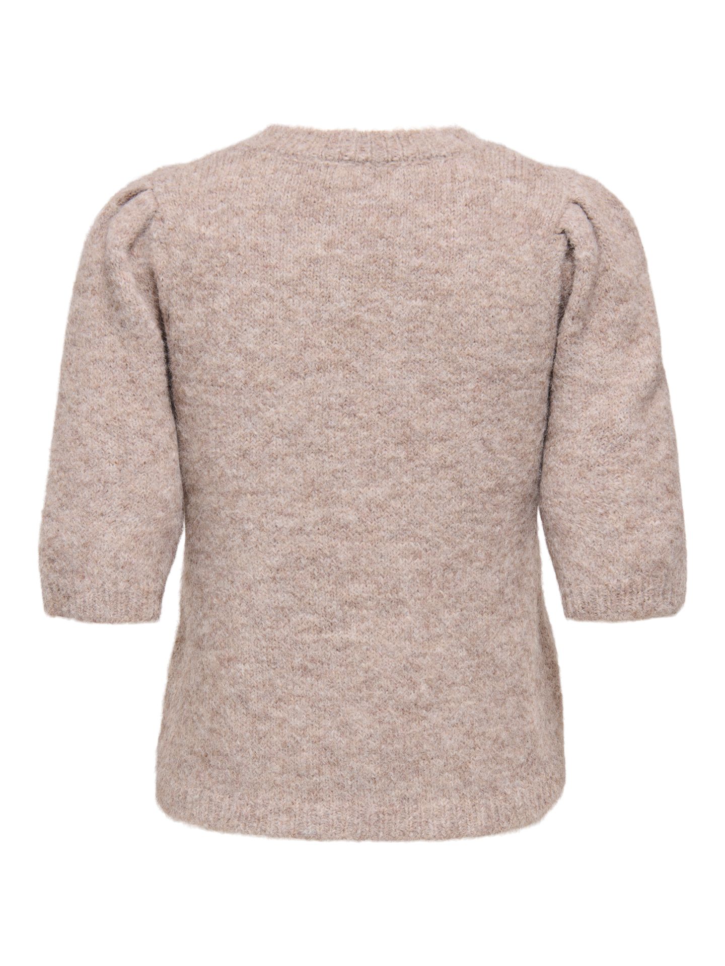 Only ONLZAGGIE SS FLOWER O-NECK CC KNT Silver Mink/LINA SMALL LEO 2900171145020