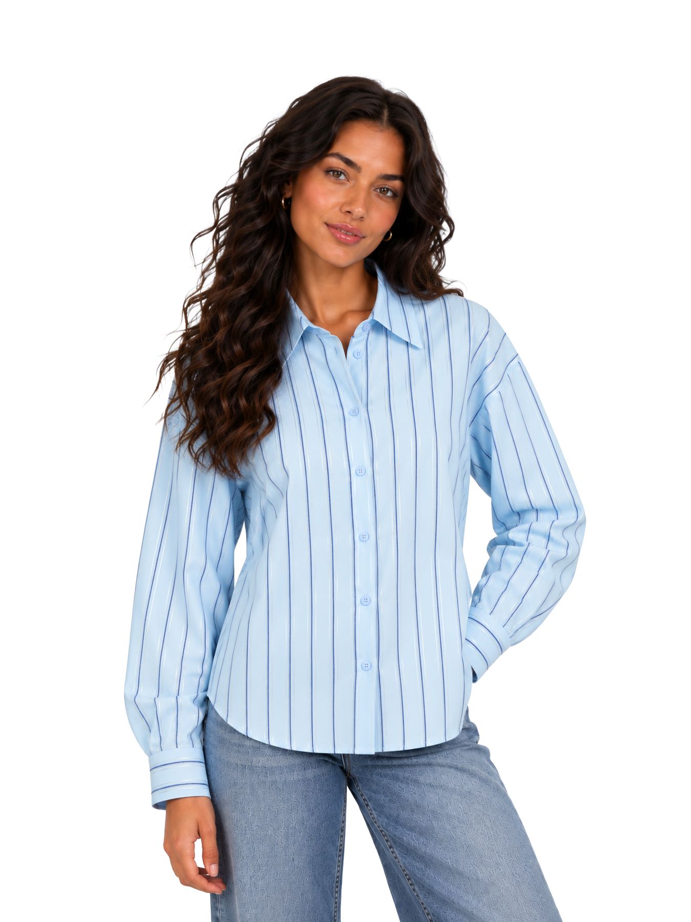 Fluresk Joan blouse 650 cloud blue 00120913-EKA26015100000006