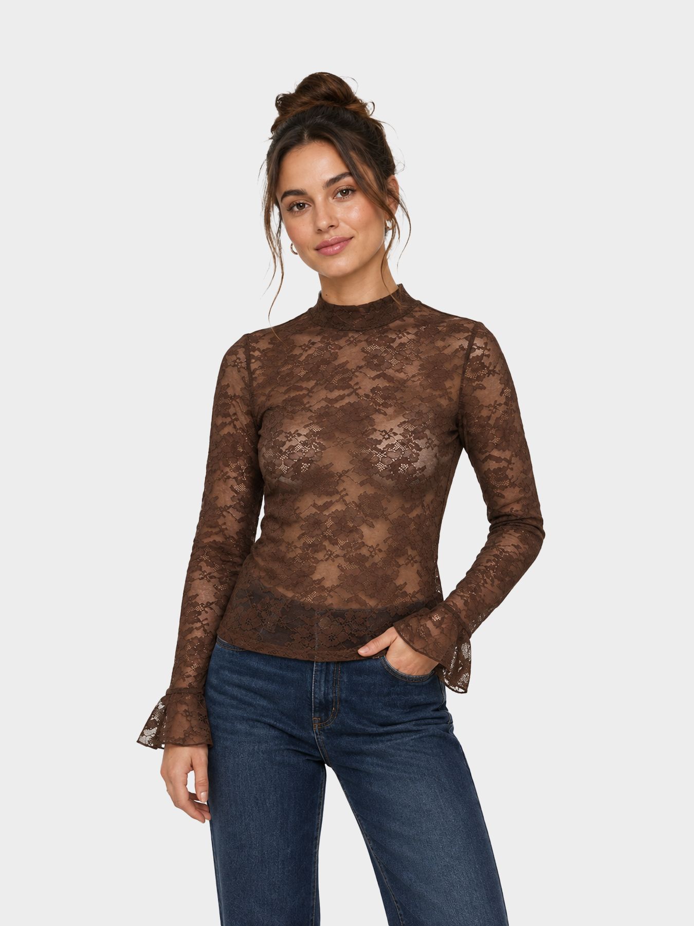 Fluresk Haily top 514 dark chocolate 00120914-EKA26015100000020