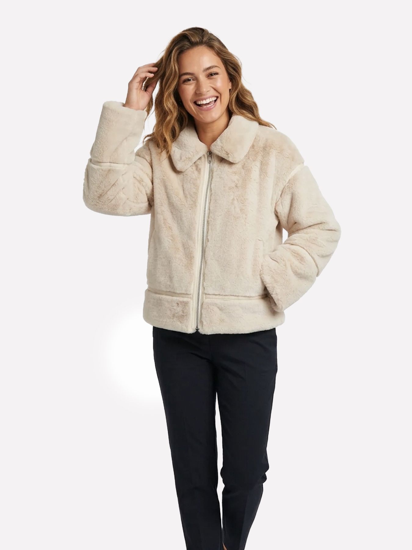 Fluresk Joey coat 402 wood ash 00120919-EKA26015100000027