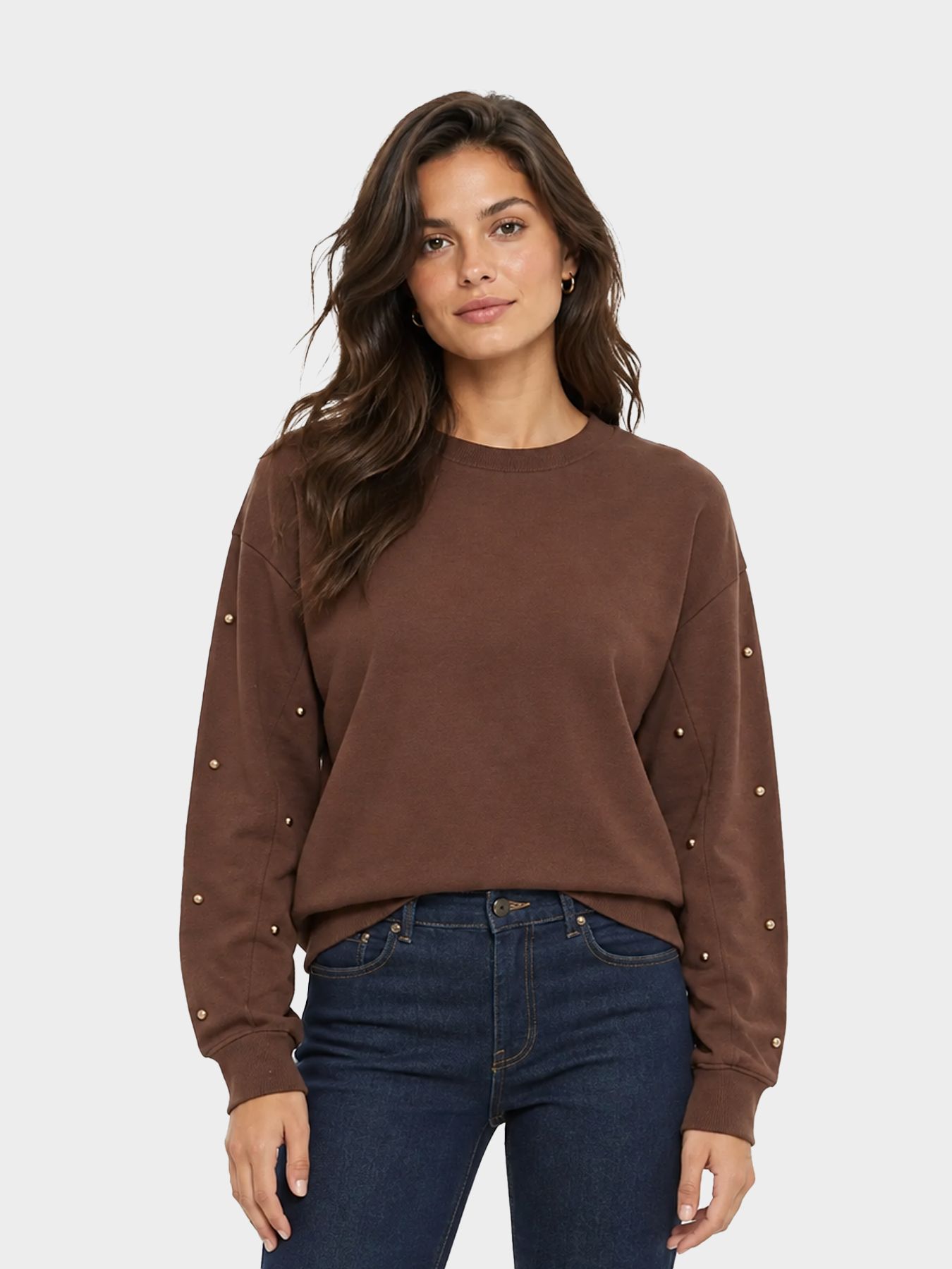 Fluresk Loren sweater 522 mocha brown 00120920-EKA26015100000025