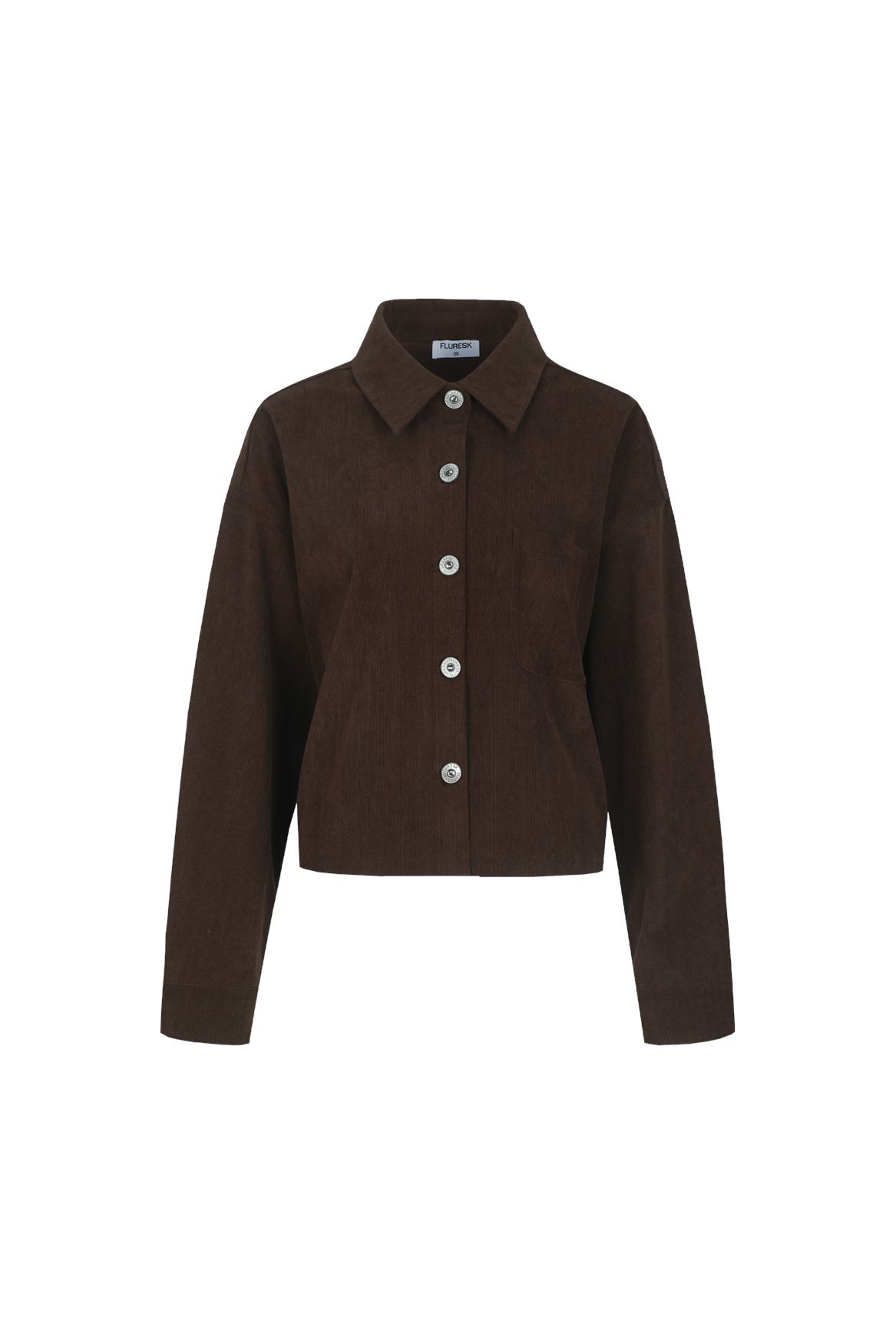 Fluresk Solene blouse 514 dark chocolate 00120922-EKA26015100000020