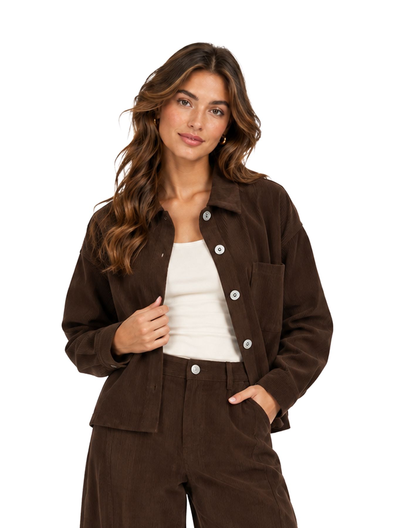 Fluresk Solene blouse 514 dark chocolate 00120922-EKA26015100000020
