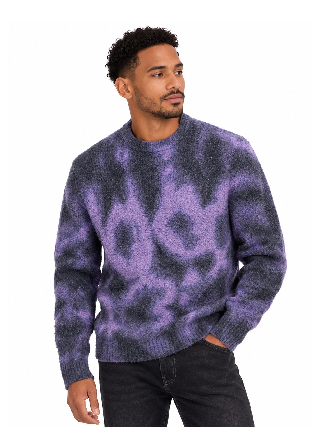 Only & Sons ONSDALE RLX LS TIE DYE KNIT Purple Haze 00120927-EKA26011400003795