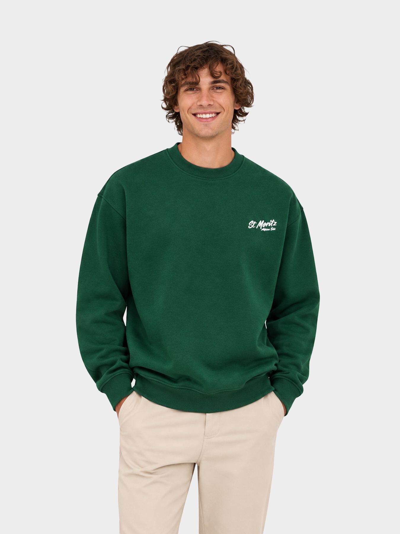 Only & Sons ONSBEJMO MORITS RLX LS CREW NECK Pine Grove/AMOR PROJECT 00120932-EKA26011400003719