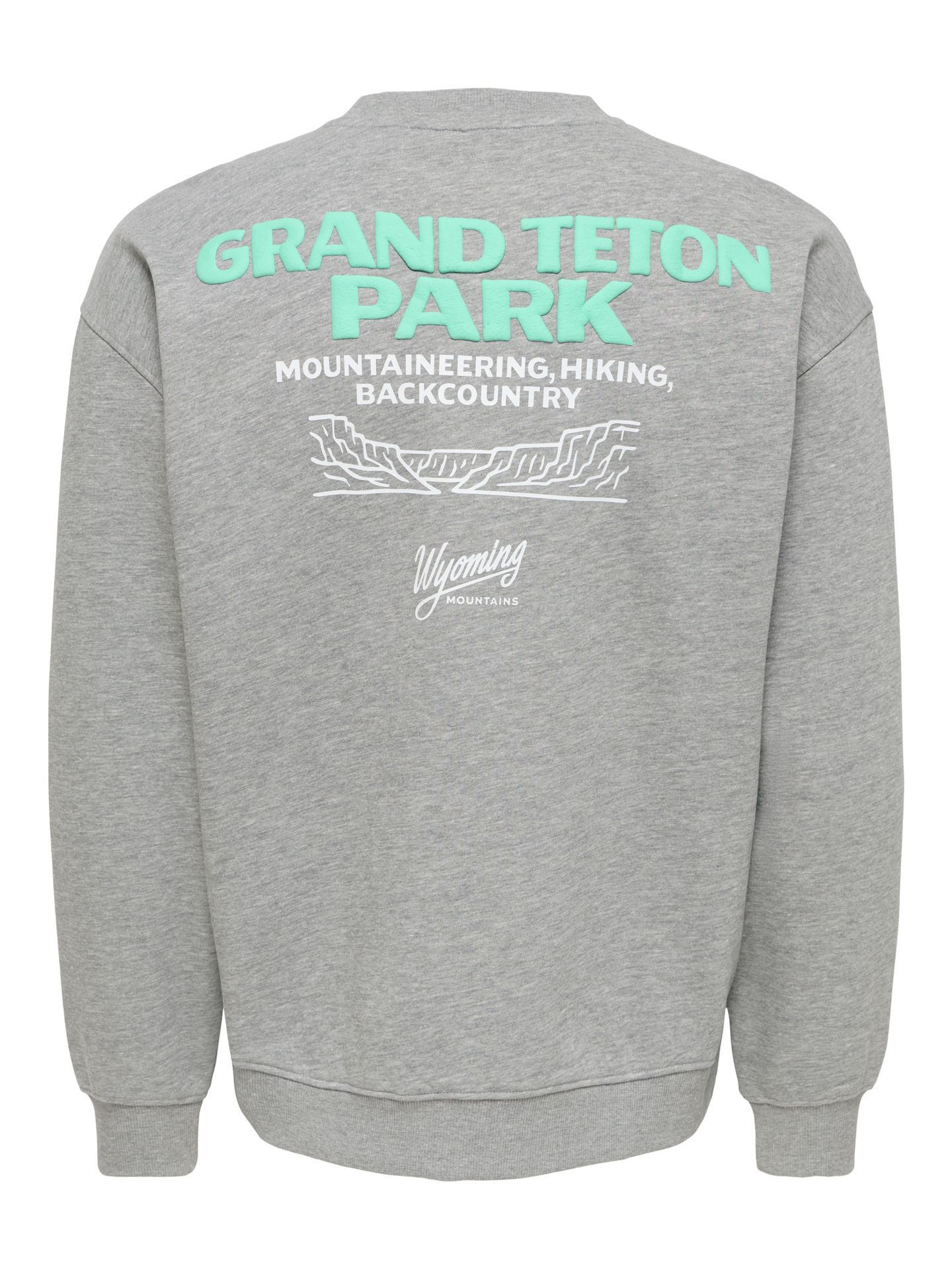 Only & Sons ONSBEJMO MORITS RLX LS CREW NECK Dark Grey Melange/Herringbone 2900171184029