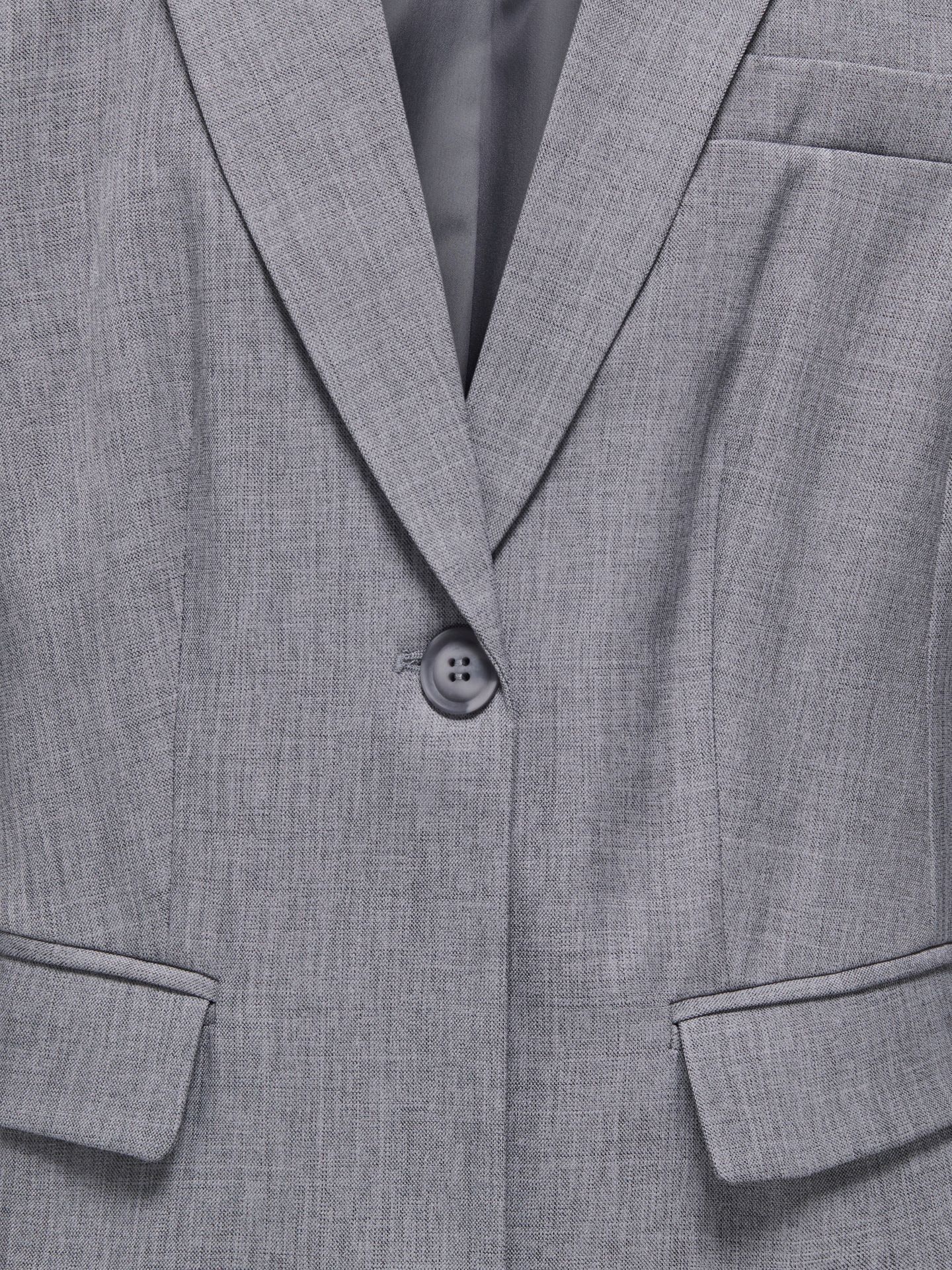 Only KOGLINDA LS BOYFR TEXT MEL BLAZER T Medium Grey Melange/CHECKS 2900171181042