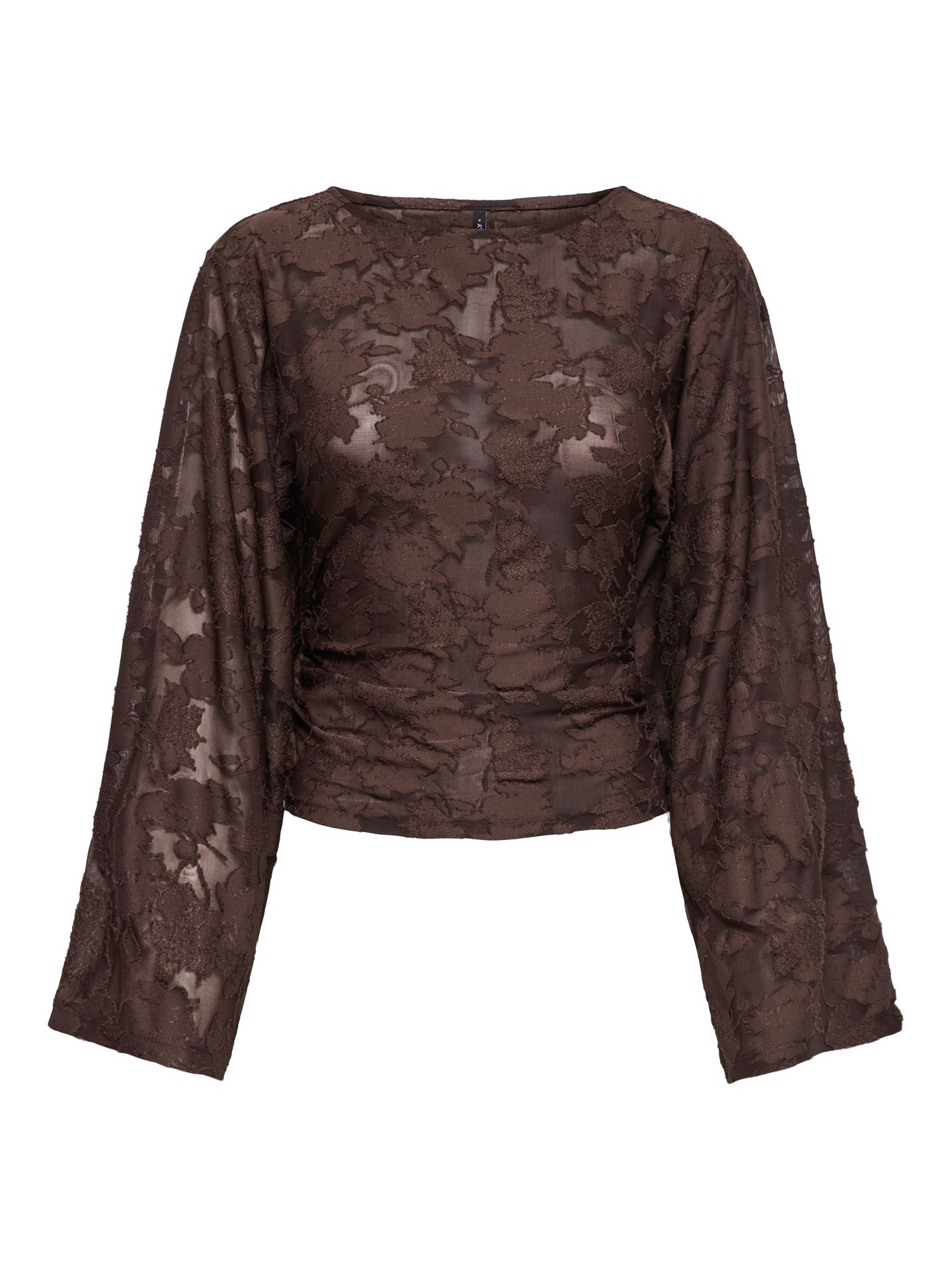 Only ONLNADIA L/S RUCHING TOP JRS Coffee Bean 00120934-EKA26011400003147