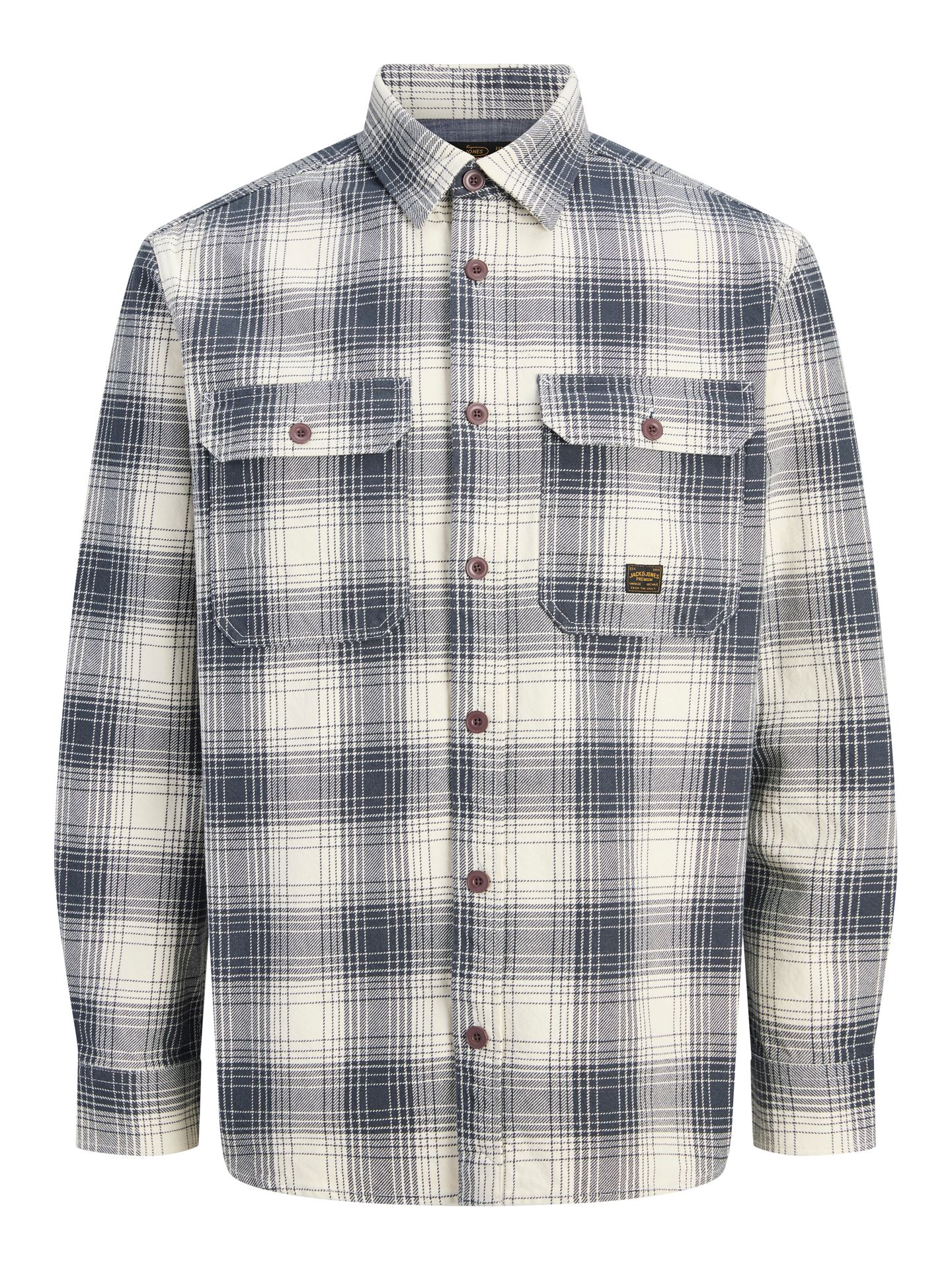 Jack & Jones JPRBLUIVY CHECK L/S OVERSHIRT SN Dark Navy 00120938-EKA26011400000244