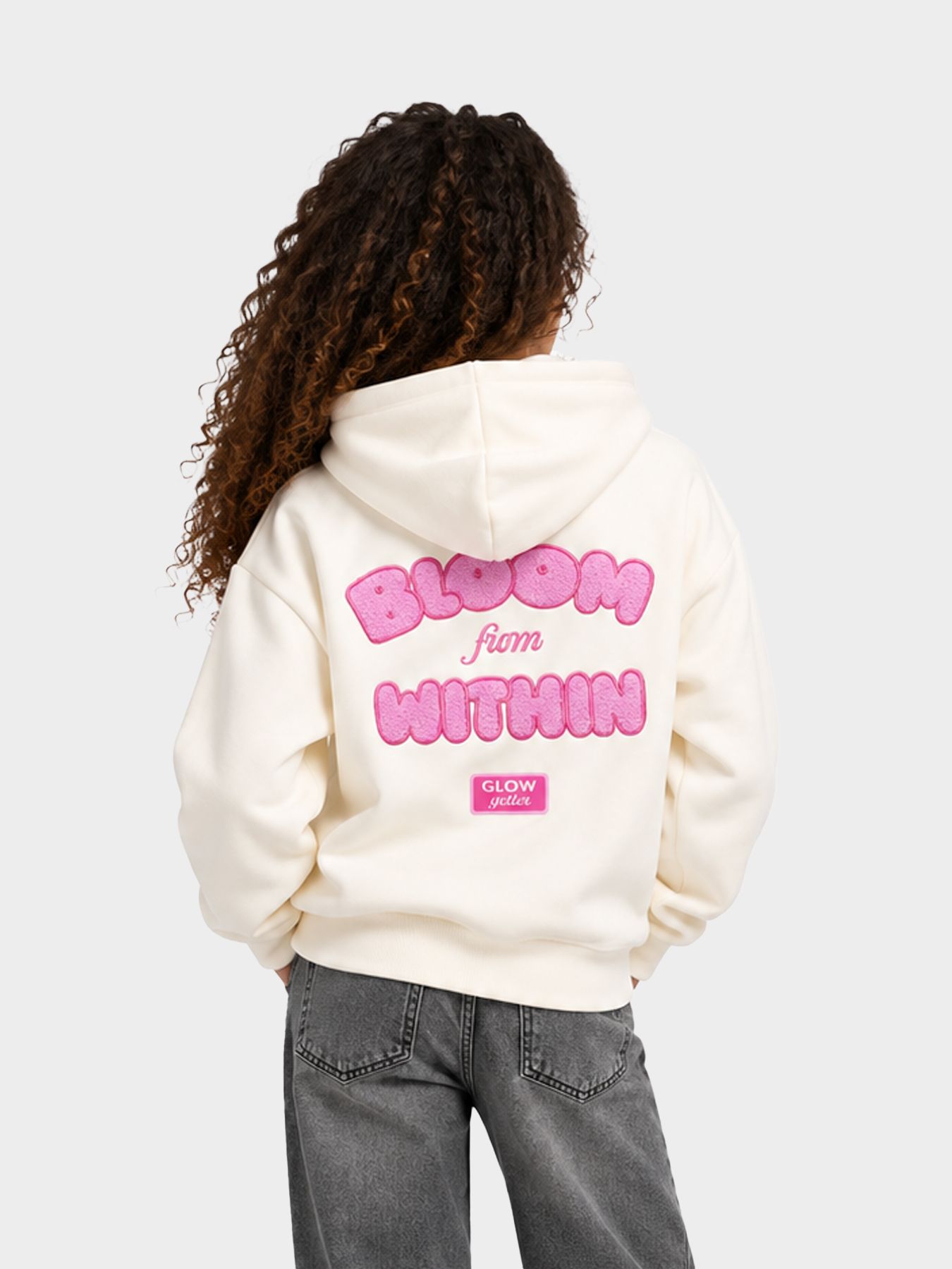 Only KOGHOLLA L/S HOOD PRINTED SWT GRL Tofu/Bows 00120939-EKA26011400003790