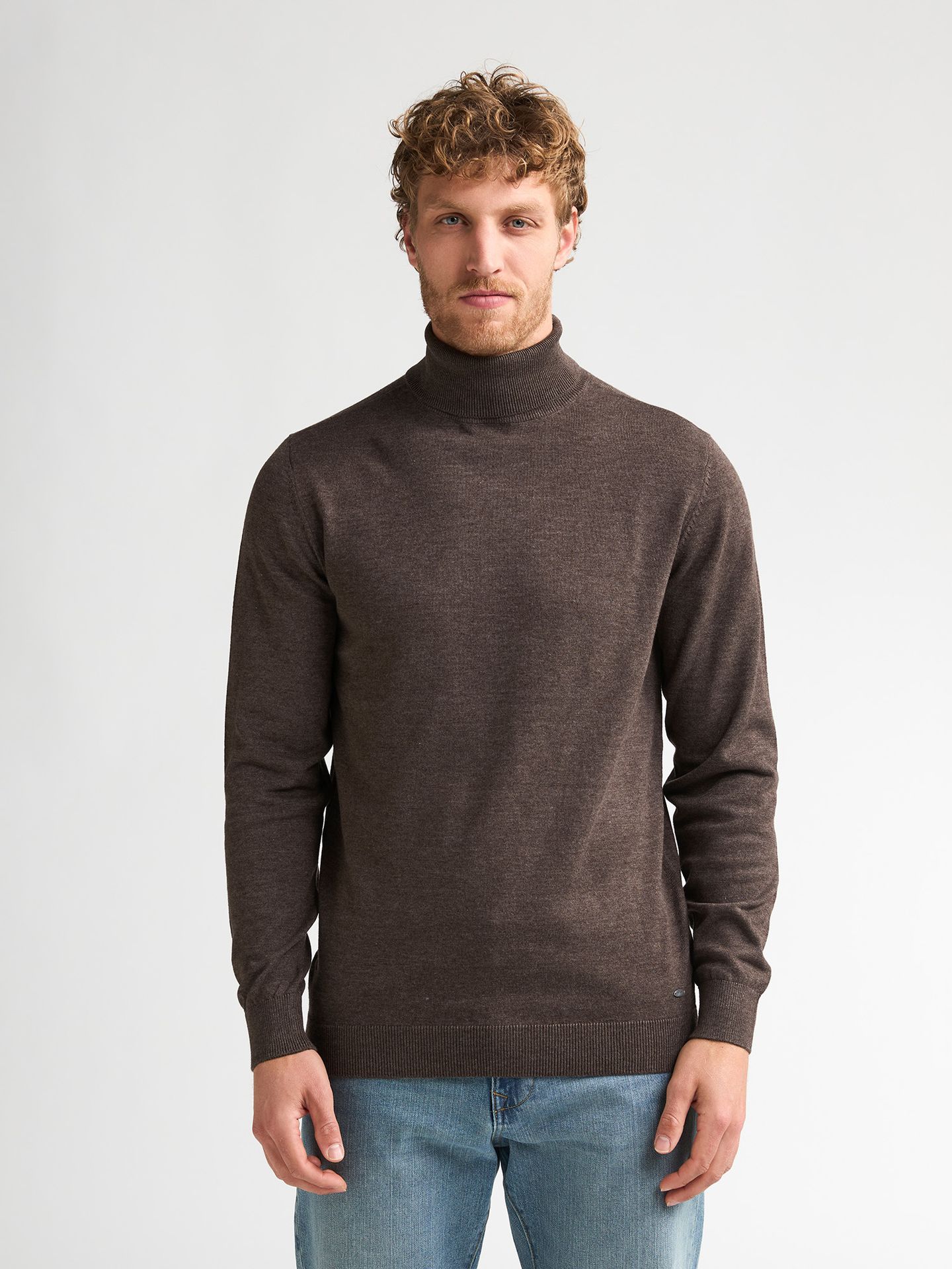 Petrol Industries Men Knitwear Collar Basic 7156 Cedar Brown 00120940-EKA26002700000198