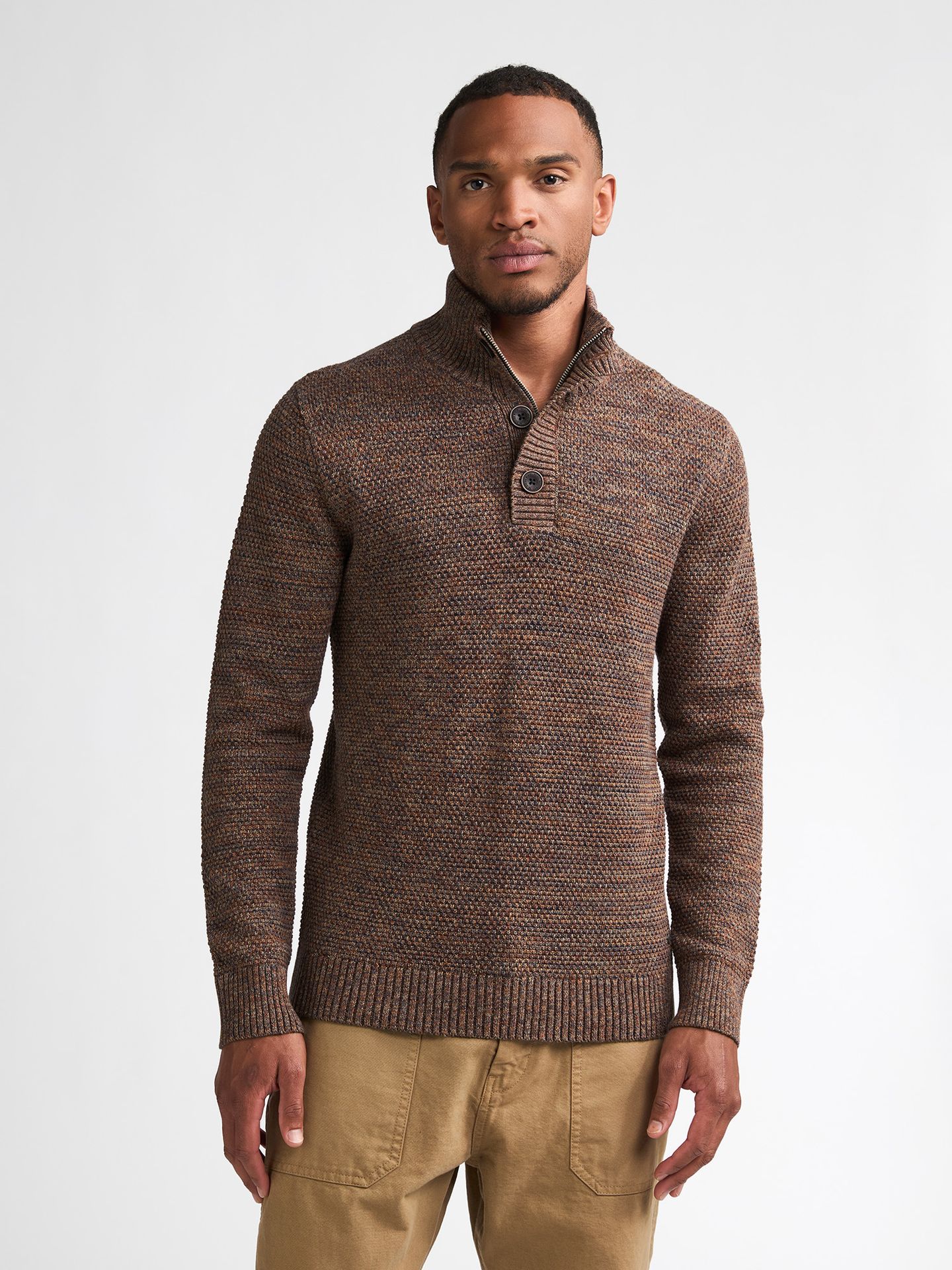 Petrol Industries Men Knitwear Collar 7158 Saddle Brown 2900171205069