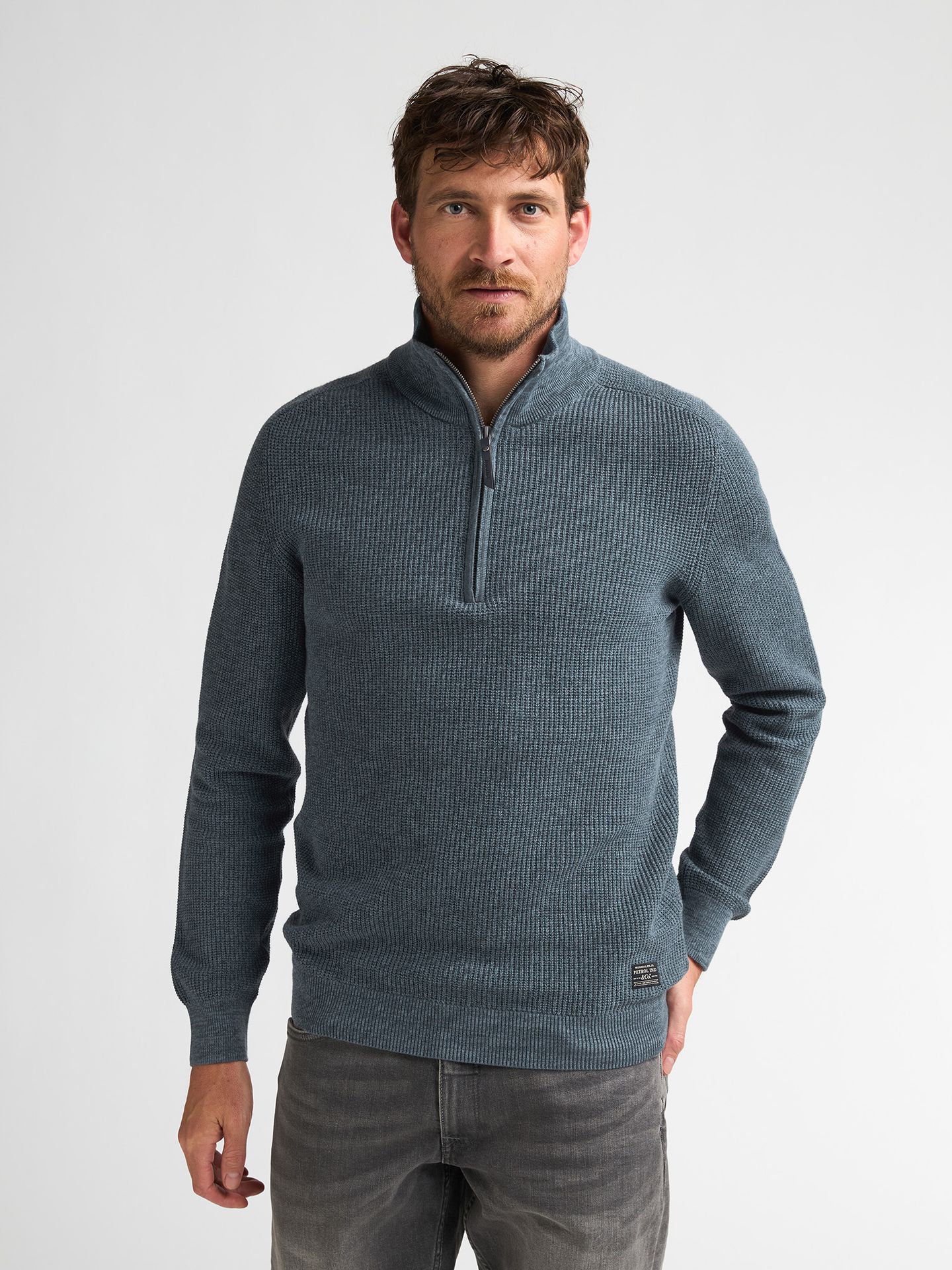 Petrol Industries Men Knitwear Collar 5202 Storm Blue 2900171210063