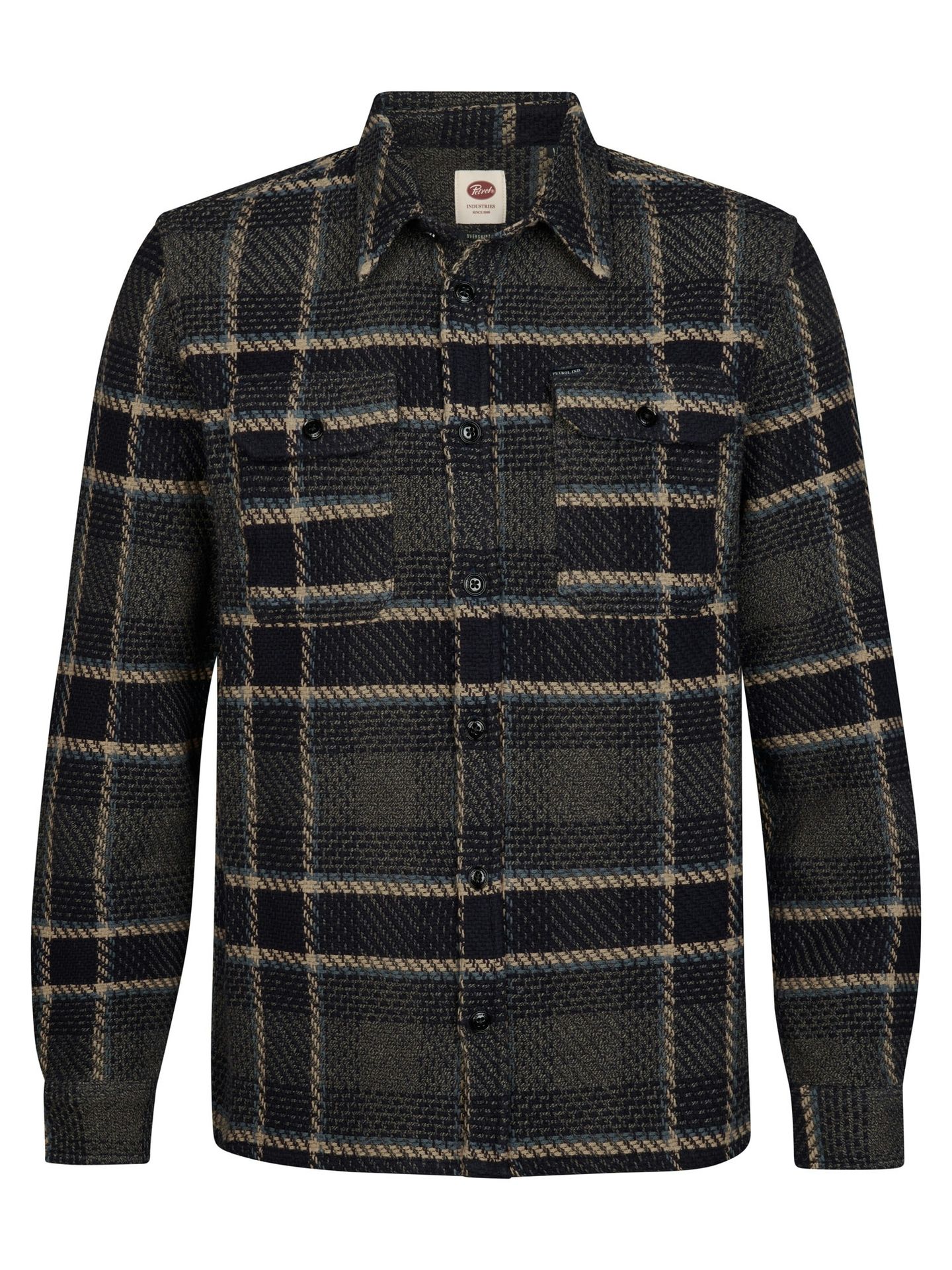 Petrol Industries Men Shirt Long Sleeve Uni 6174 mossy stone 00120952-EKA26002700000165