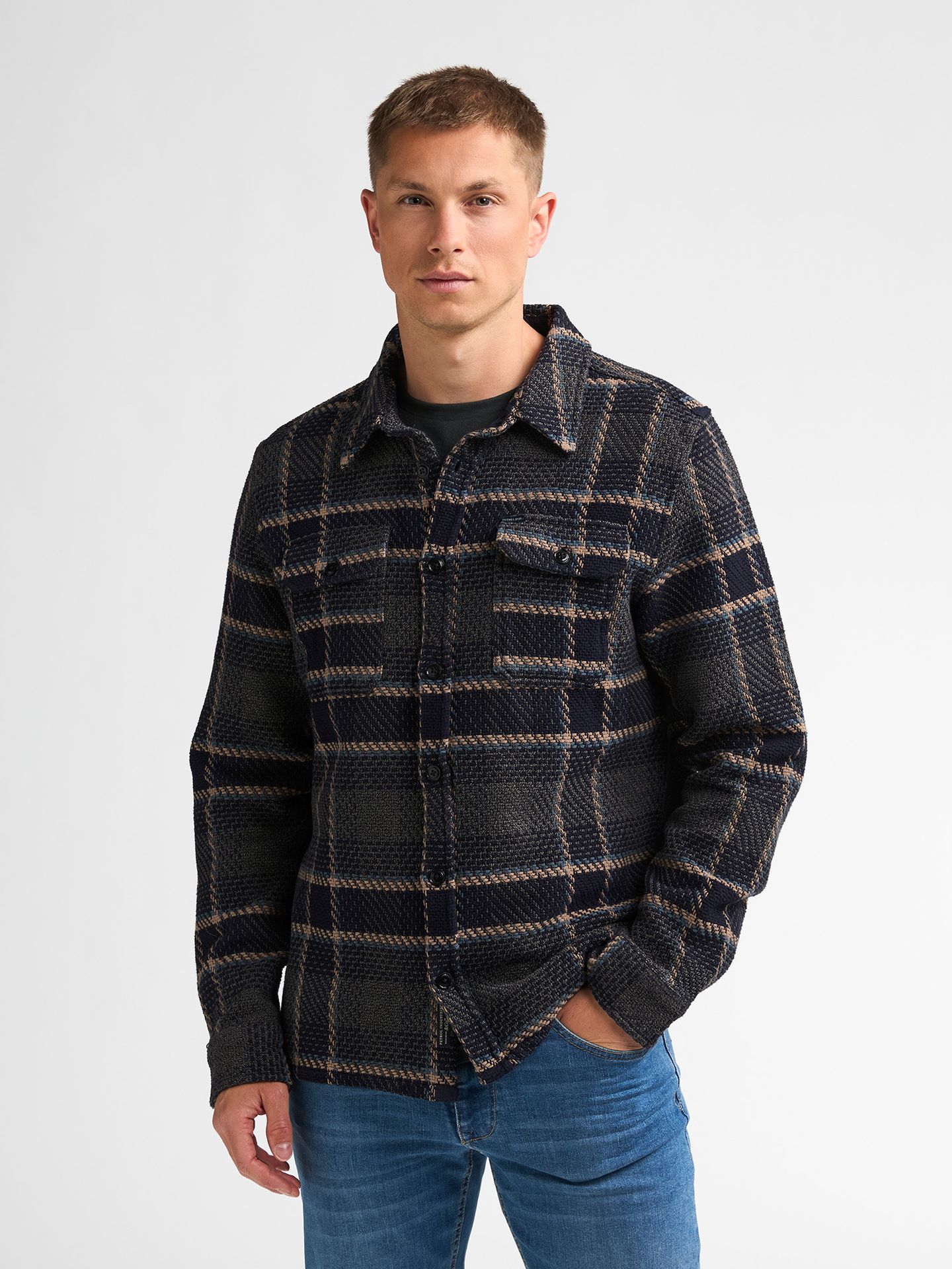 Petrol Industries Men Shirt Long Sleeve Uni 6174 mossy stone 2900171213088