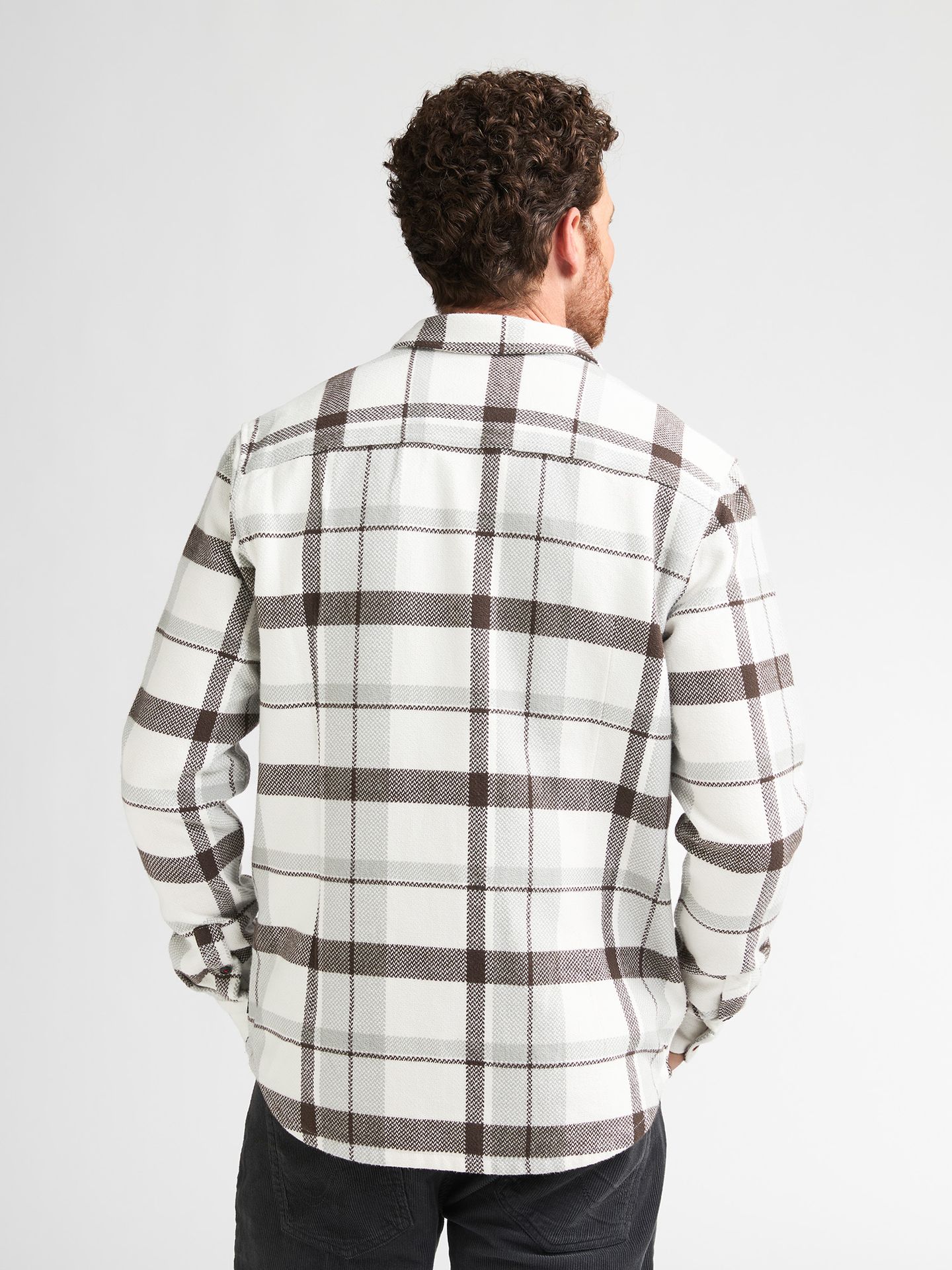 Petrol Industries Men Shirt Long Sleeve Check 0112 seashell 2900171215099