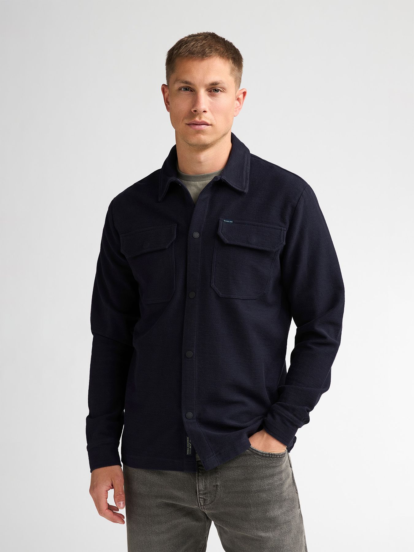 Petrol Industries Men Shirt Long Sleeve Uni 5092 royal navy 00120954-EKA26002700000164
