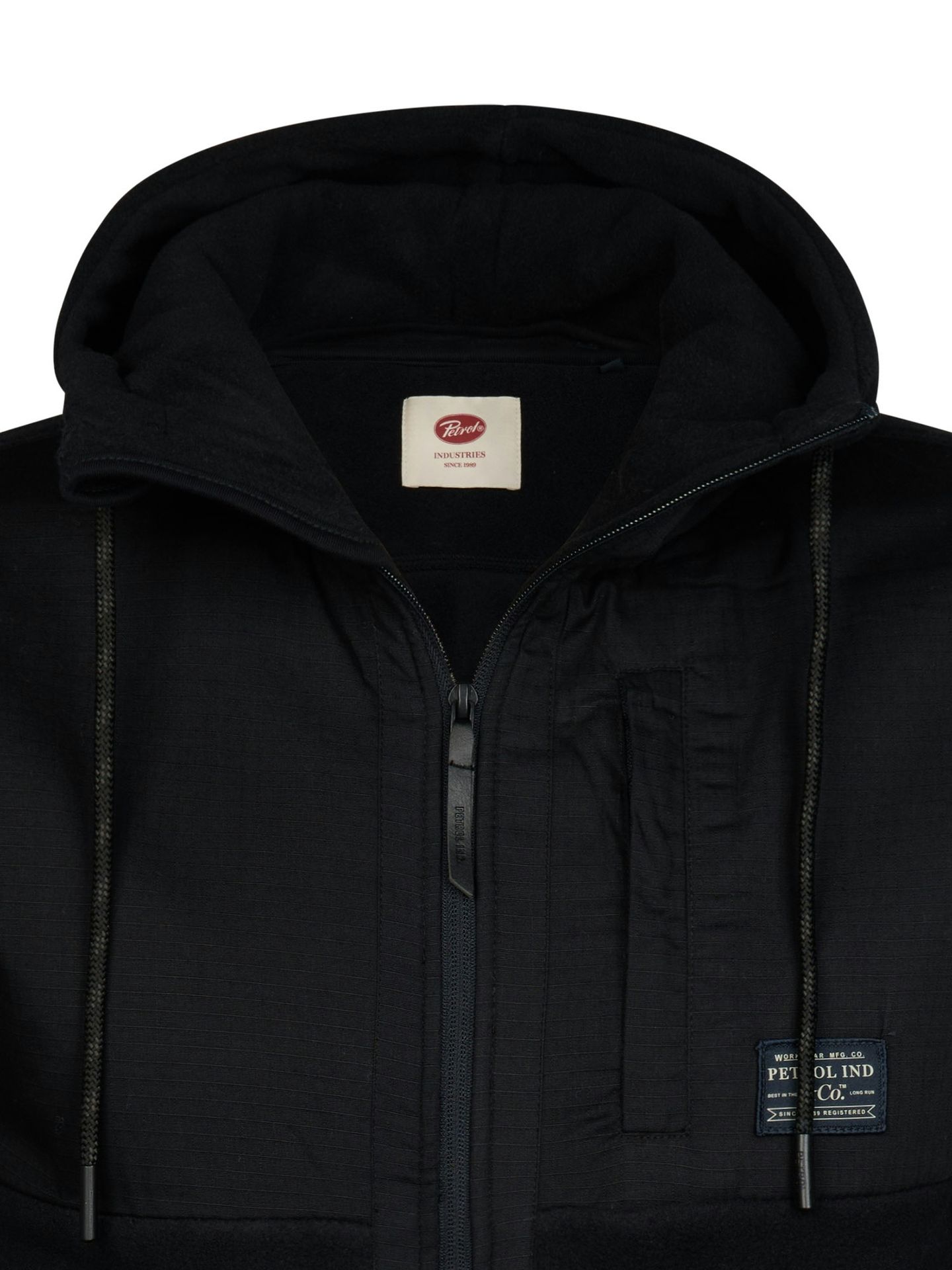 Petrol Industries Men Sweater Hooded Zip 9111 deep black 2900171219042