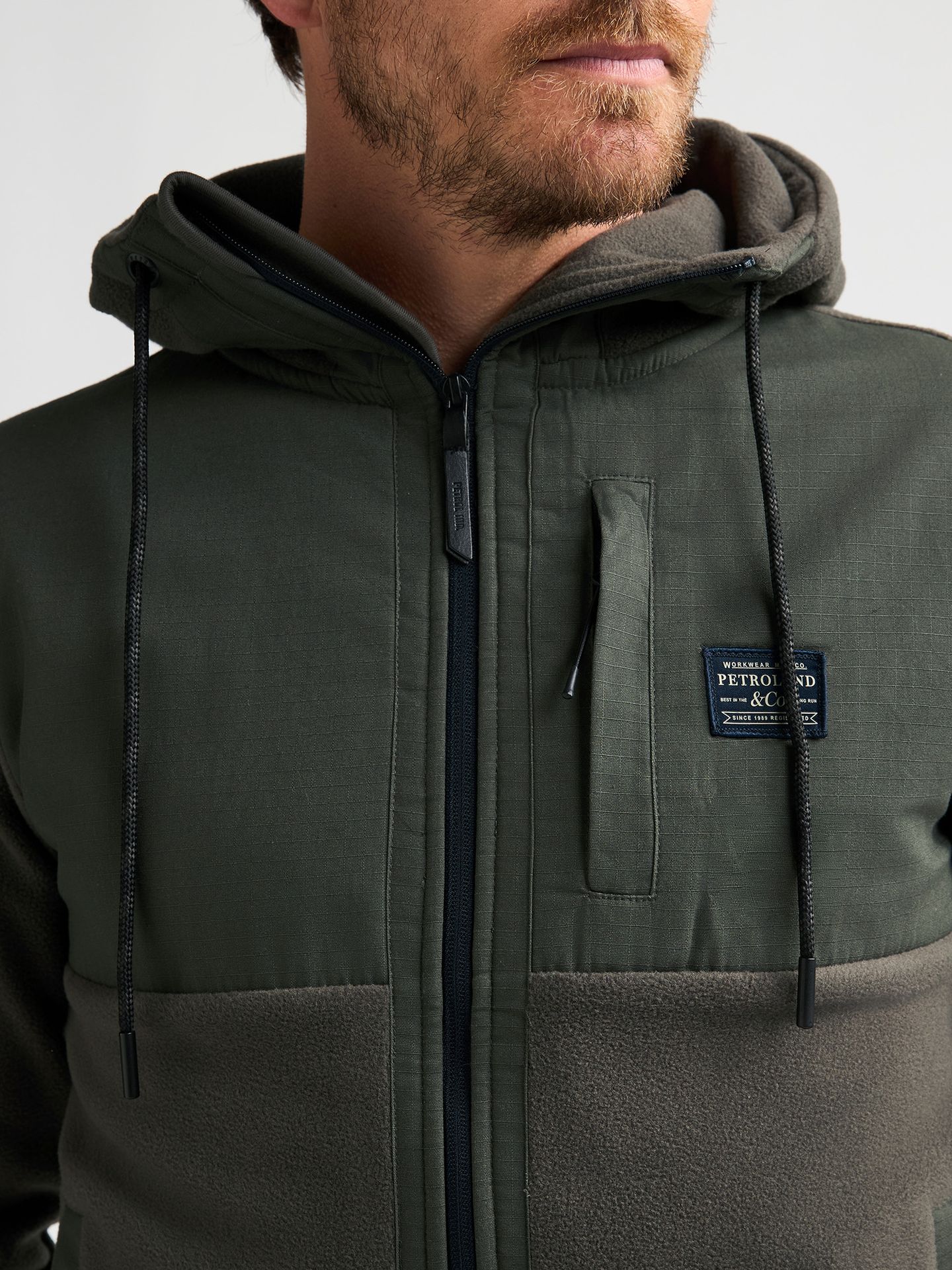 Petrol Industries Men Sweater Hooded Zip 9066 beluga 2900171218090