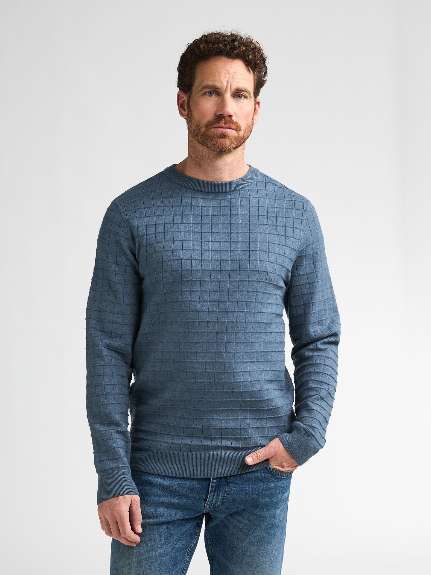 Petrol Industries Men Knitwear Round Neck Basic 5202 Storm Blue 00120956-EKA26002700000189