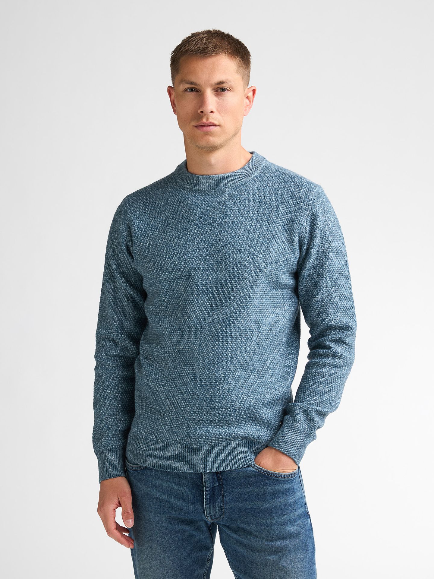 Petrol Industries Men Knitwear Round Neck Basic 5202 Storm Blue 00120958-EKA26002700000189