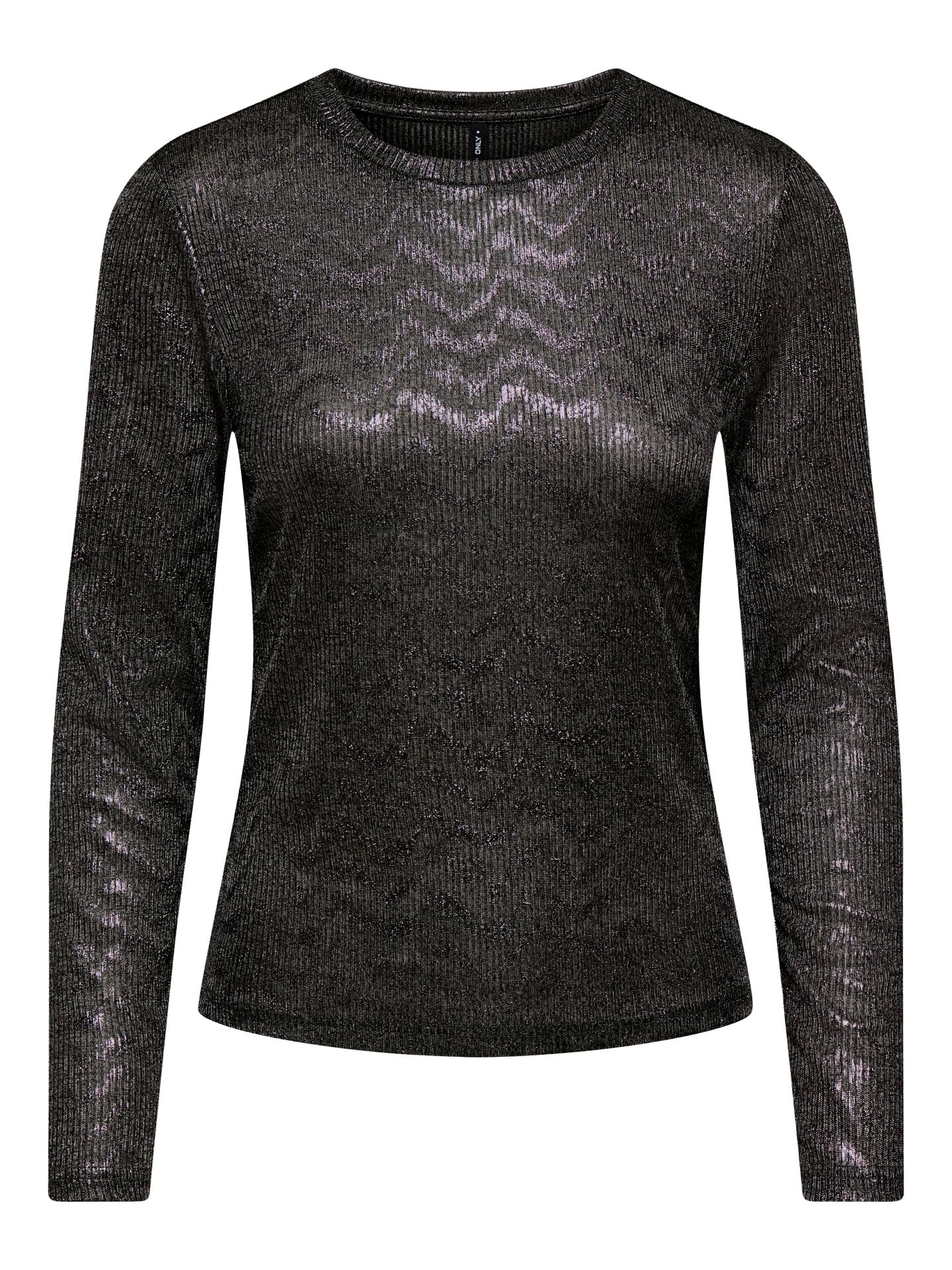 Only ONLMIRINDA L/S TOP JRS Black/LEO AOP 2900171232027