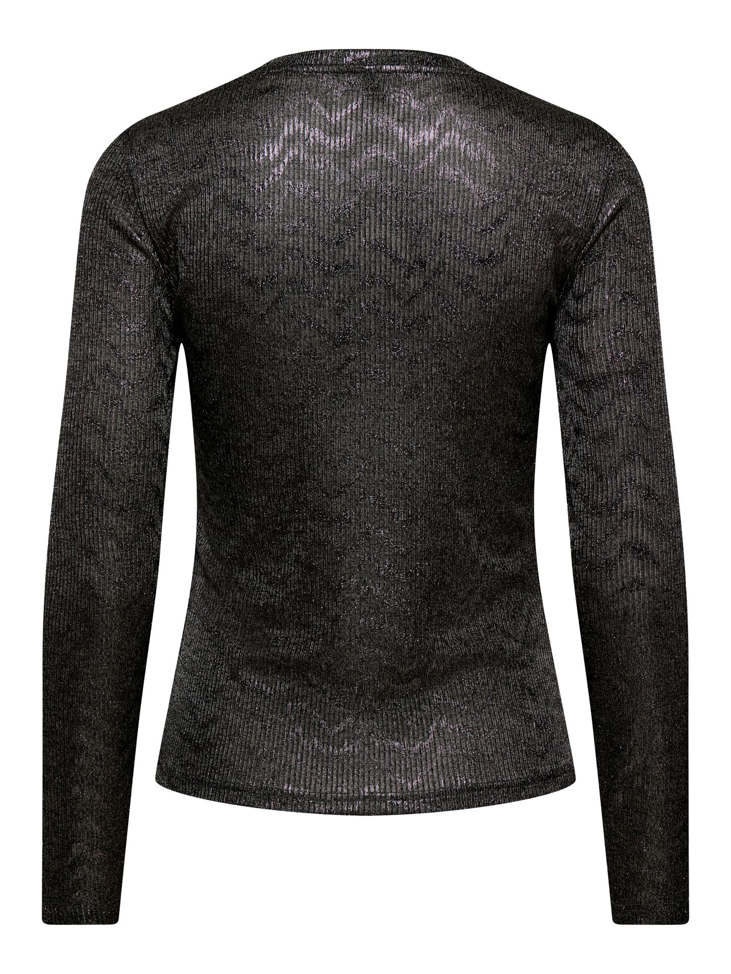 Only ONLMIRINDA L/S TOP JRS Black/LEO AOP 2900171232027