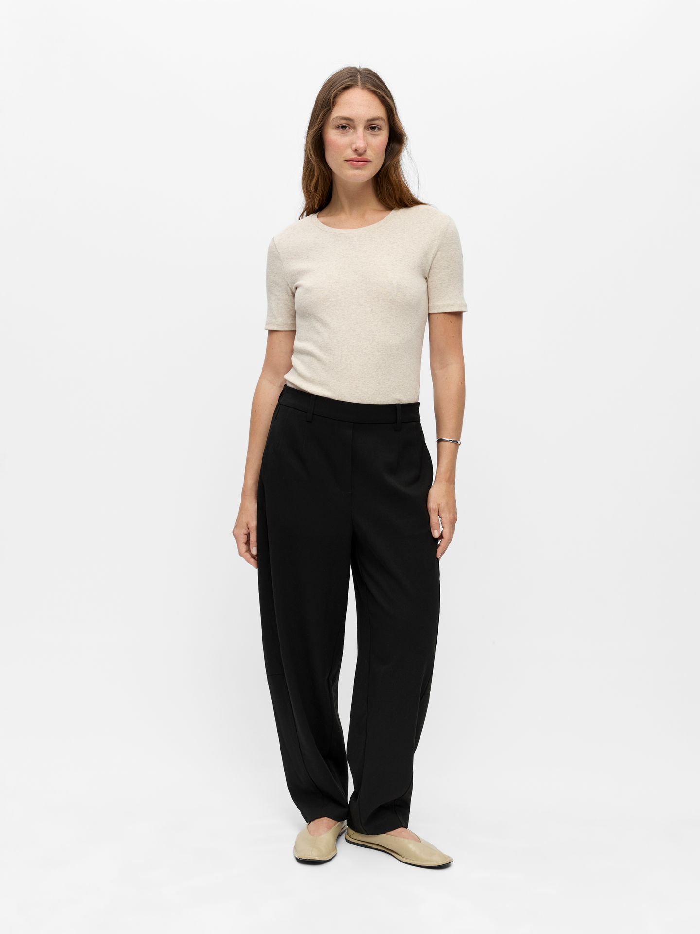 Object OBJLISA HW ANKLE BARREL PANT NOOS Black 2900171237022