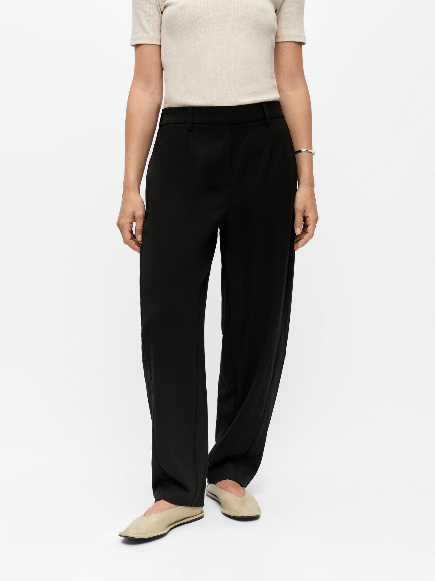 Object OBJLISA HW ANKLE BARREL PANT NOOS Black 2900171237022