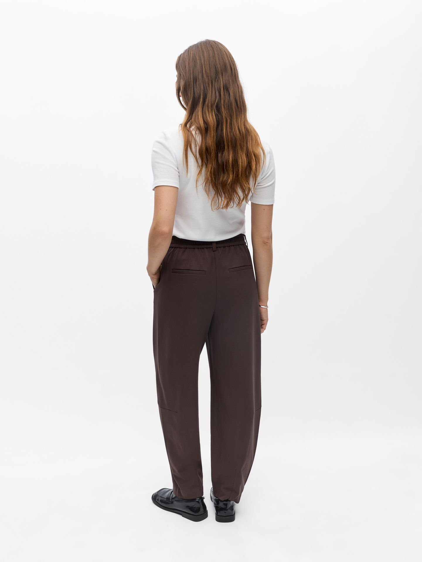 Object OBJLISA HW ANKLE BARREL PANT NOOS Seal Brown 2900171238012