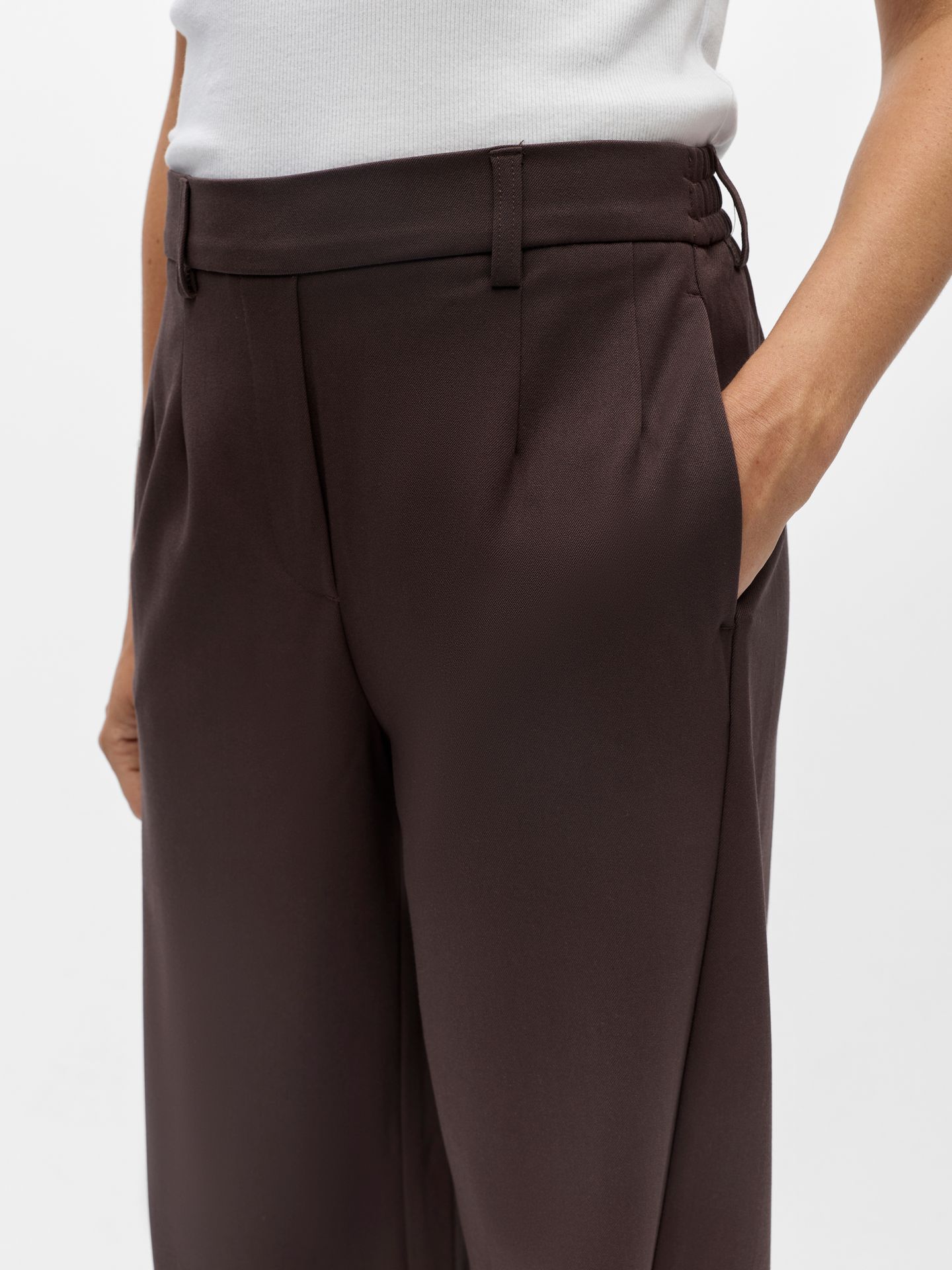 Object OBJLISA HW ANKLE BARREL PANT NOOS Seal Brown 2900171238012