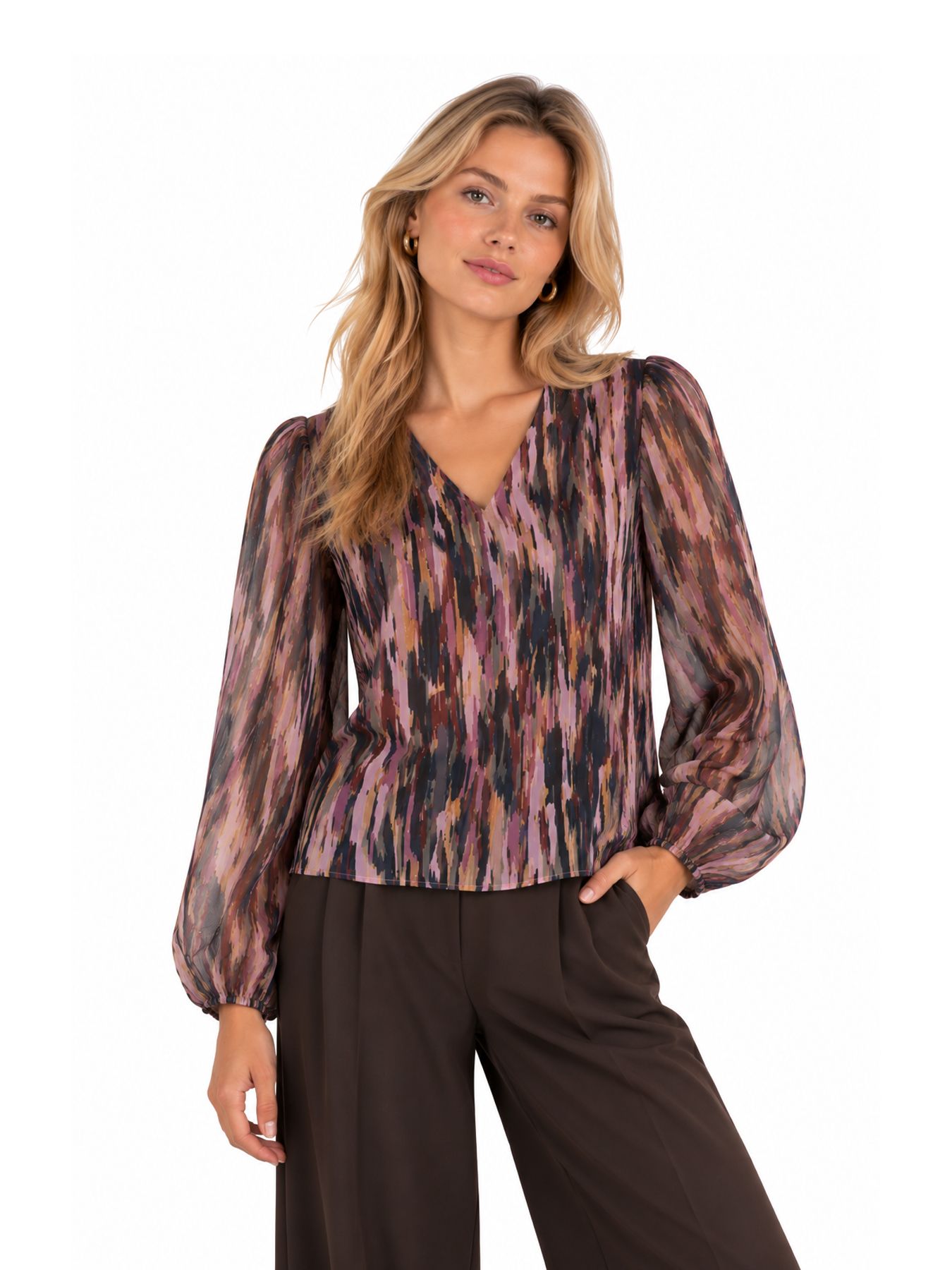 Lofty Manner Top Jannie - Abstract Printed 109 multi color 00121156-EKA26013300000089
