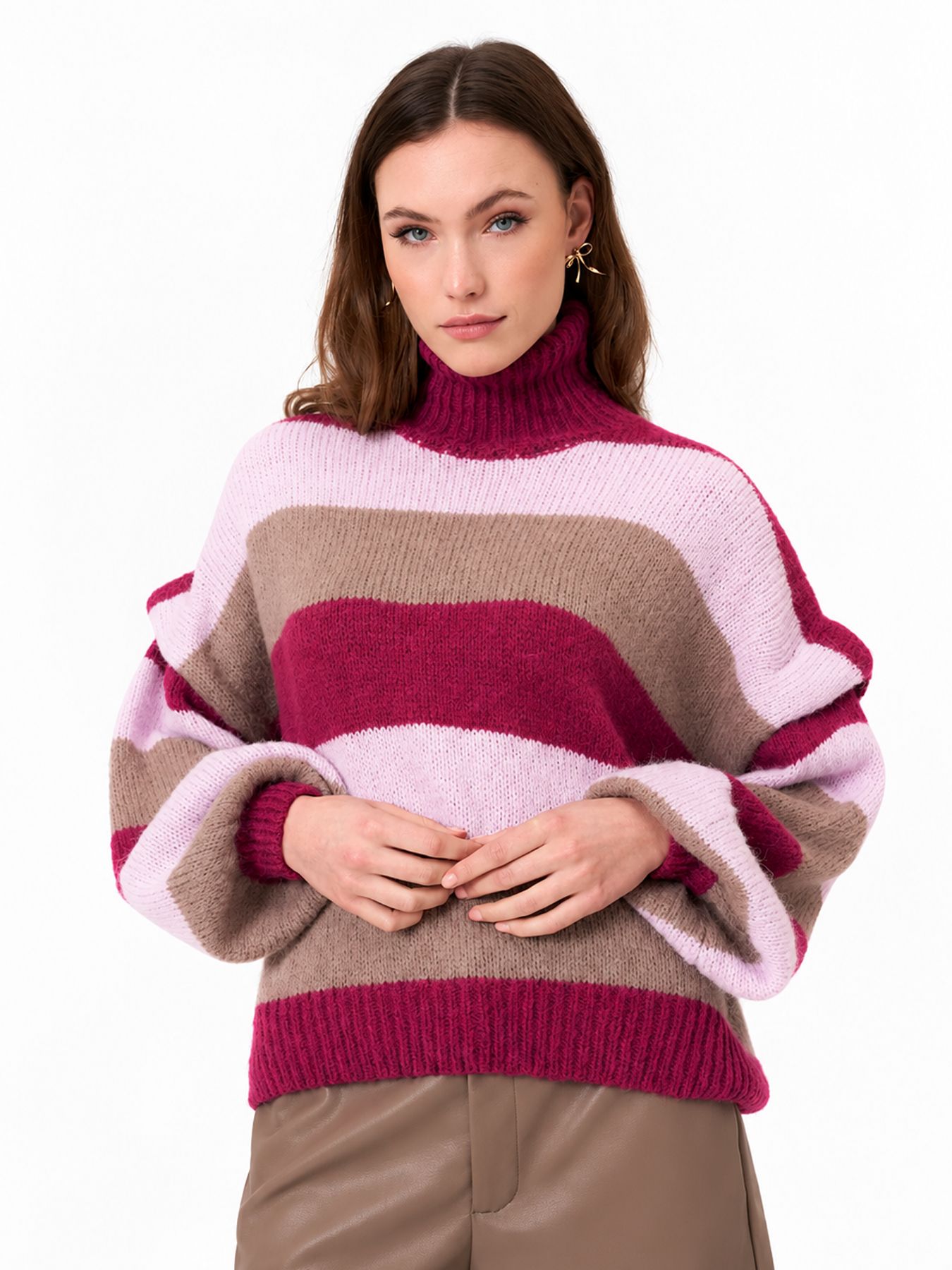 Lofty Manner Pull Jale - Chunky Striped 192 taupe 2900171560038