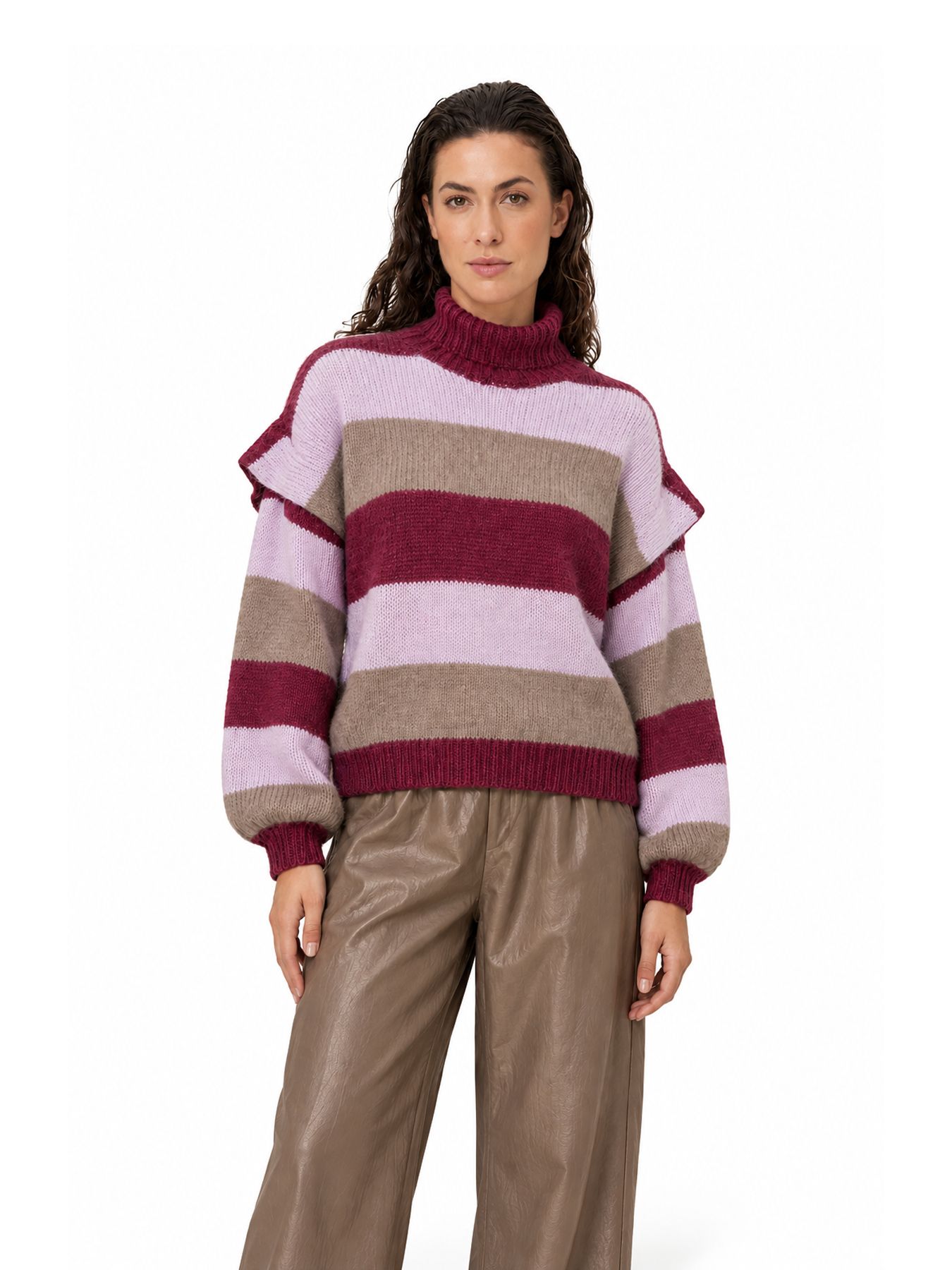 Lofty Manner Pull Jale - Chunky Striped 192 taupe 00121158-EKA26013300000102