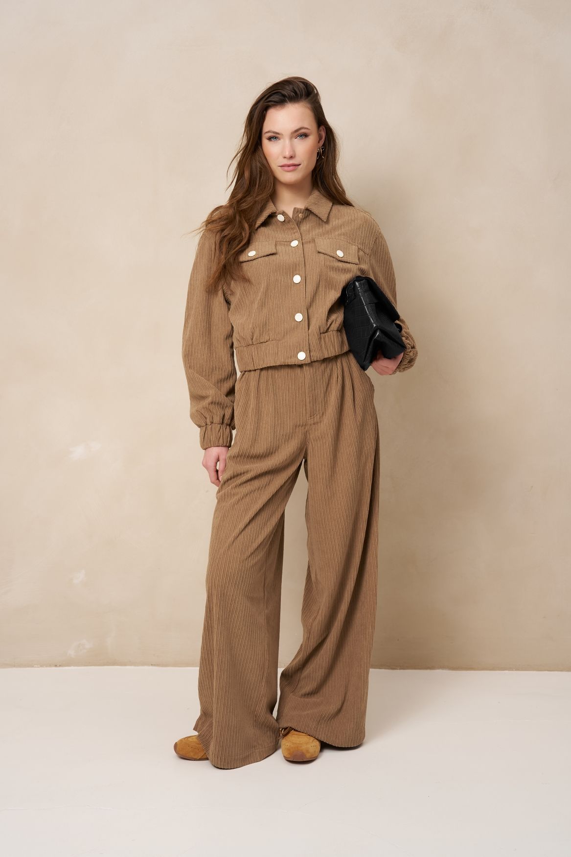 Lofty Manner Pant Josy - Pleated Corduroy 192 taupe 2900171568027