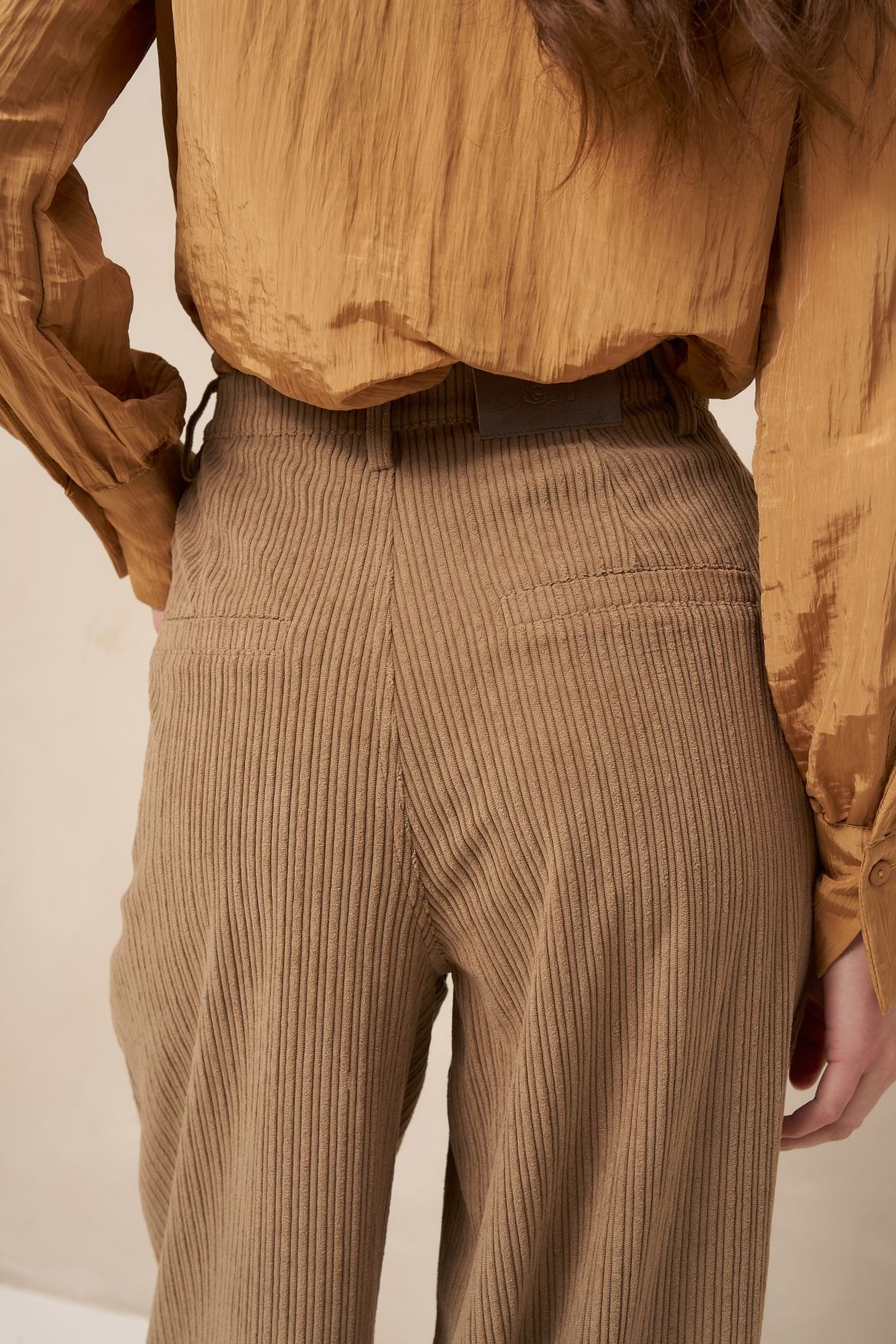 Lofty Manner Pant Josy - Pleated Corduroy 192 taupe 2900171568027