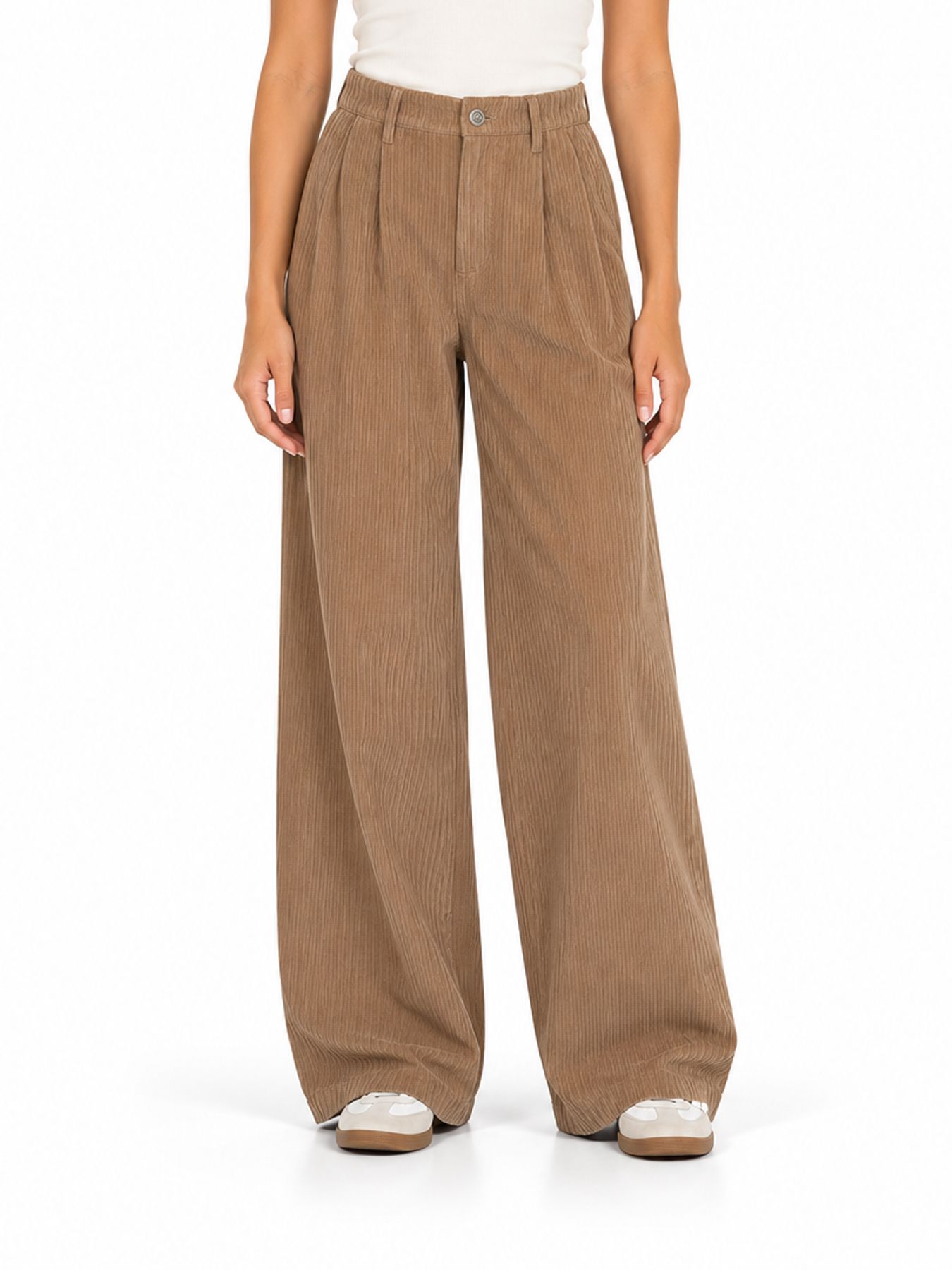 Lofty Manner Pant Josy - Pleated Corduroy 192 taupe 2900171568027
