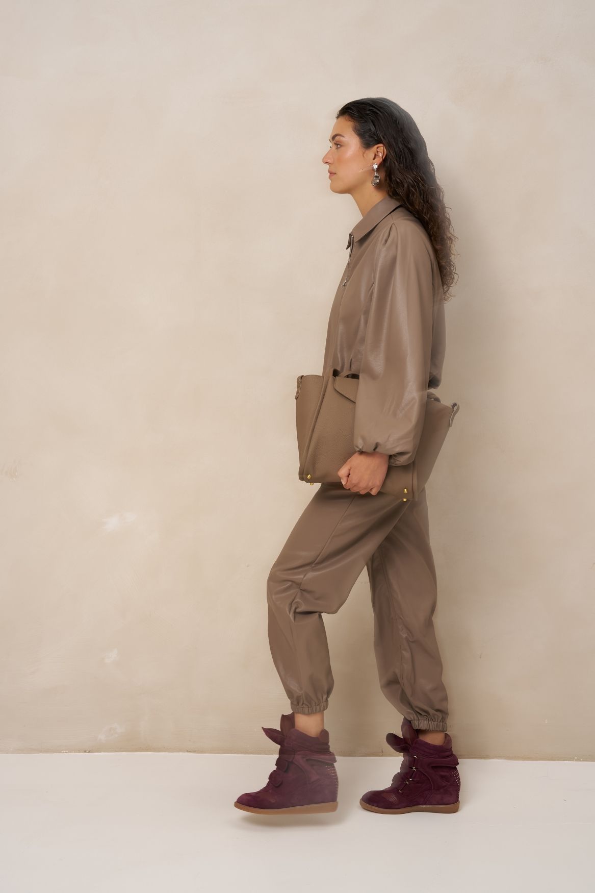 Lofty Manner Jacket Jillie - Cocoon PU 192 taupe 2900171570075