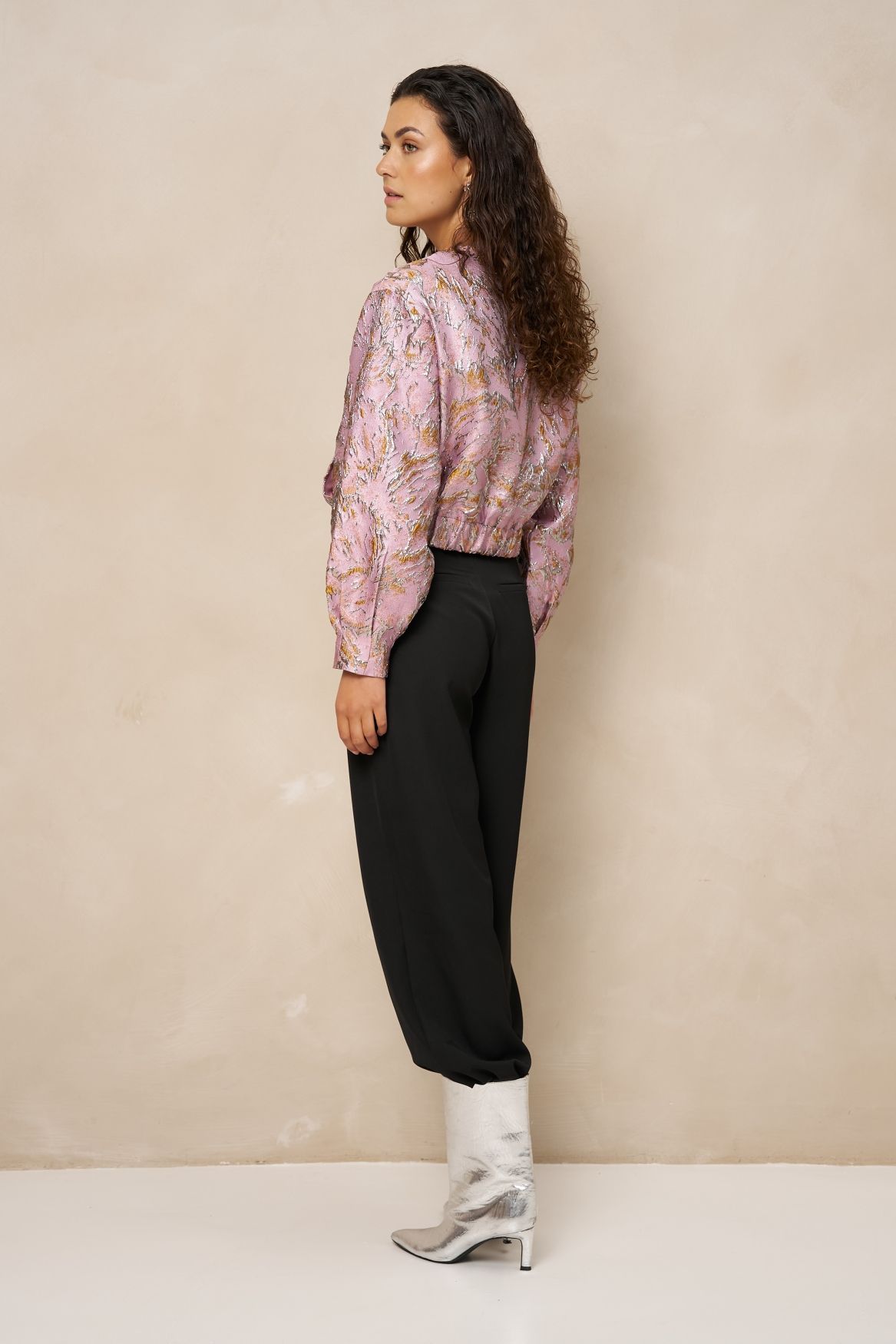 Lofty Manner Jacket Jules - Jacquard Bomber 299 light pink 2900171571065