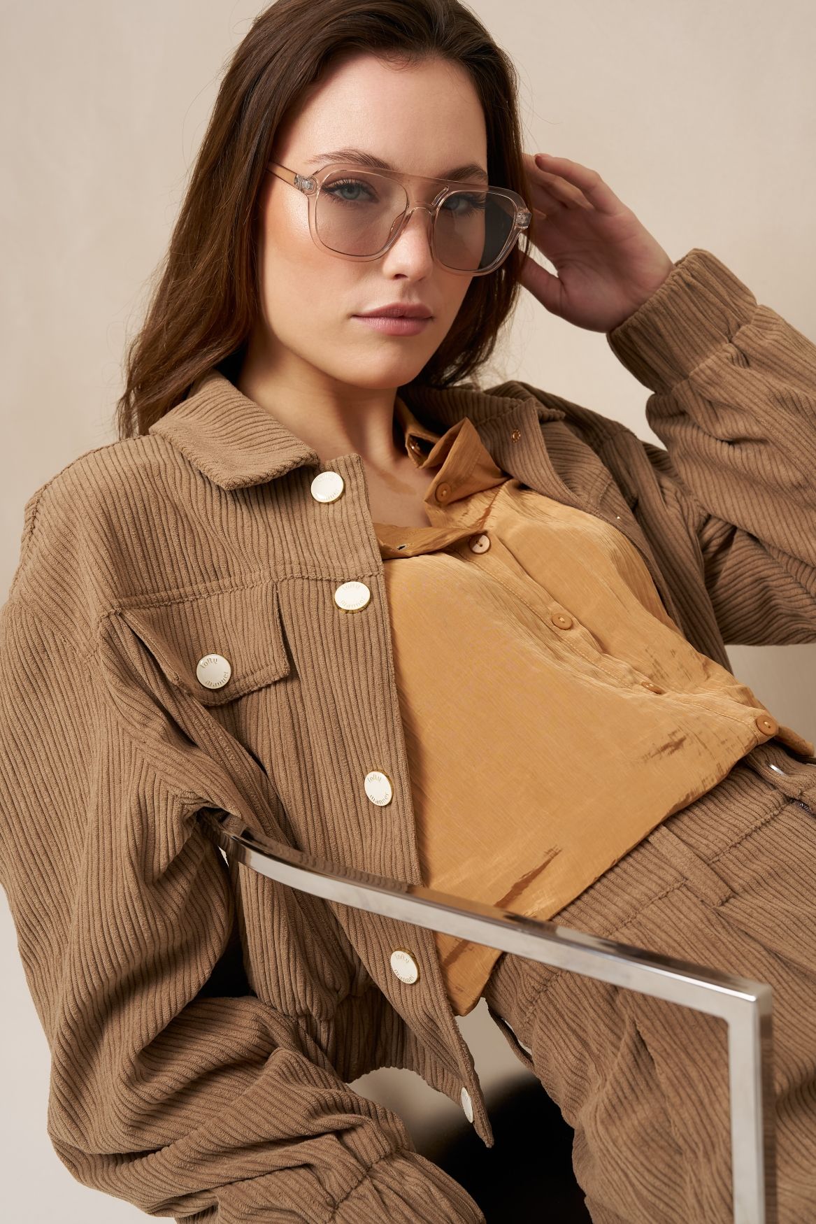 Lofty Manner Jacket Jaxy - Corduroy 192 taupe 2900171572048
