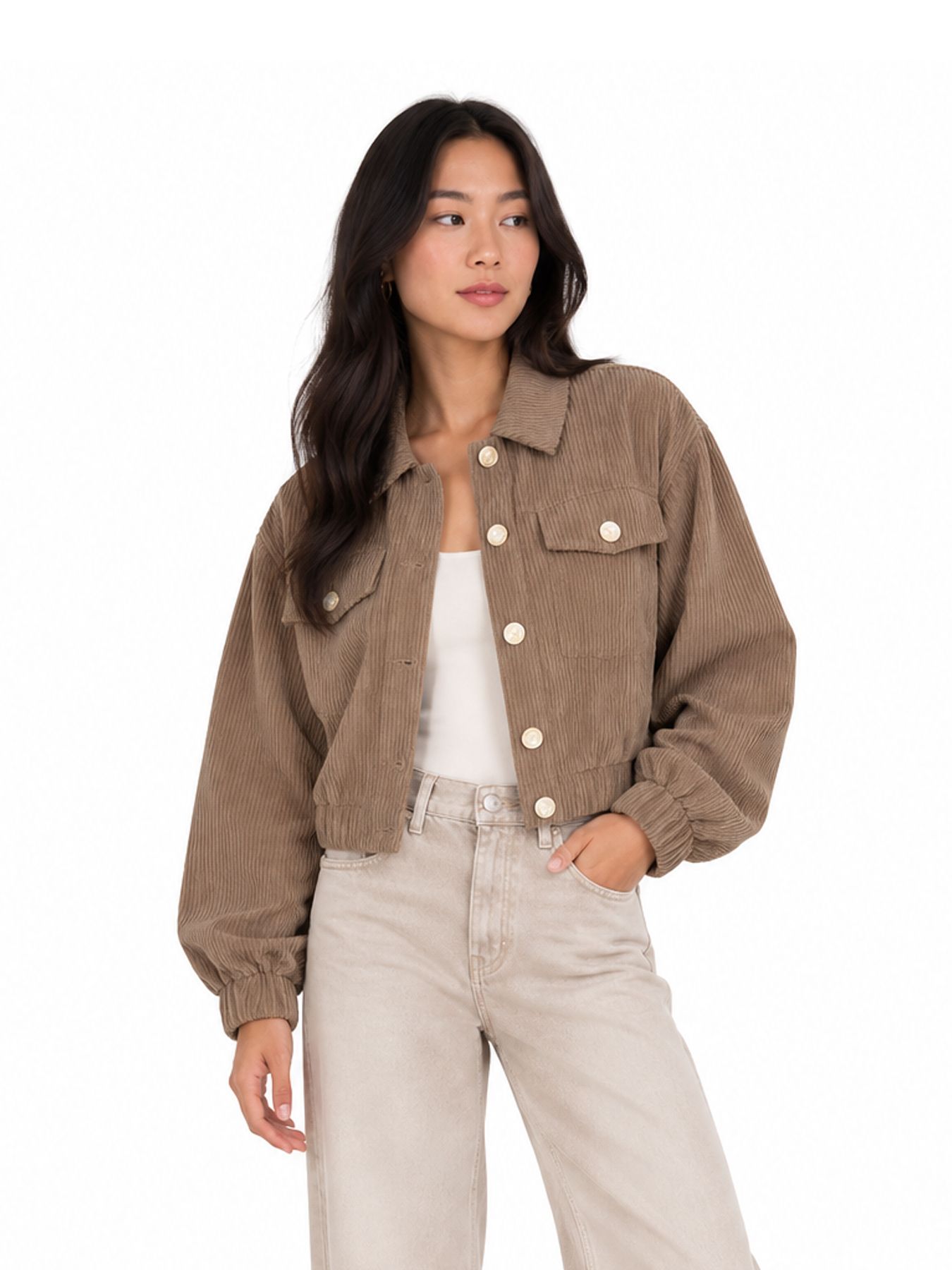 Lofty Manner Jacket Jaxy - Corduroy 192 taupe 00121170-EKA26013300000102